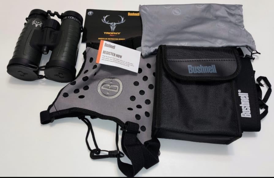 Bushnell Binocular Bundle: Trophy XLT 10x42 Binoculars (Bone Collector Edition) + Deluxe Binocular Harness Customer Review Bushnell Binocular Bundle: Trophy XLT 10x42 Binoculars (Bone Collector Edition) + Deluxe Binocular Harness - Customer Photo 2