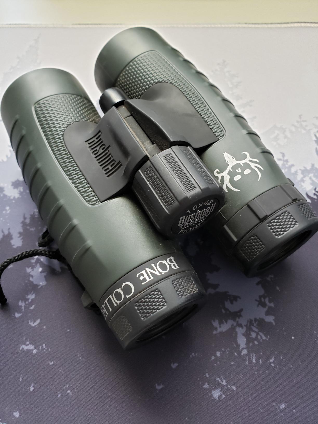 Bushnell Binocular Bundle: Trophy XLT 10x42 Binoculars (Bone Collector Edition) + Deluxe Binocular Harness Customer Review Bushnell Binocular Bundle: Trophy XLT 10x42 Binoculars (Bone Collector Edition) + Deluxe Binocular Harness - Customer Photo 3