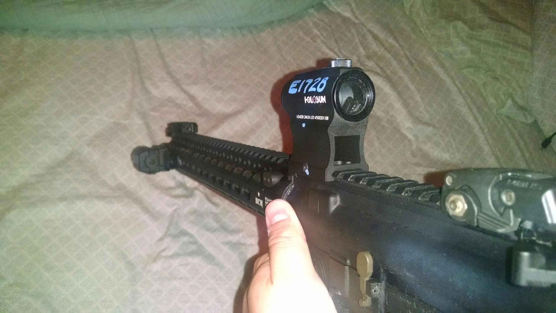 HOLOSUN HE403B-GR / HS403B 2 MOA Dot Micro Sight for Rifles - Shake-Awake Super LED Durable Waterproof Aluminum Sight with Multilayer Reflective Glass & 12 Brightness Settings - Red/Green Dot Options - Customer Photo 3