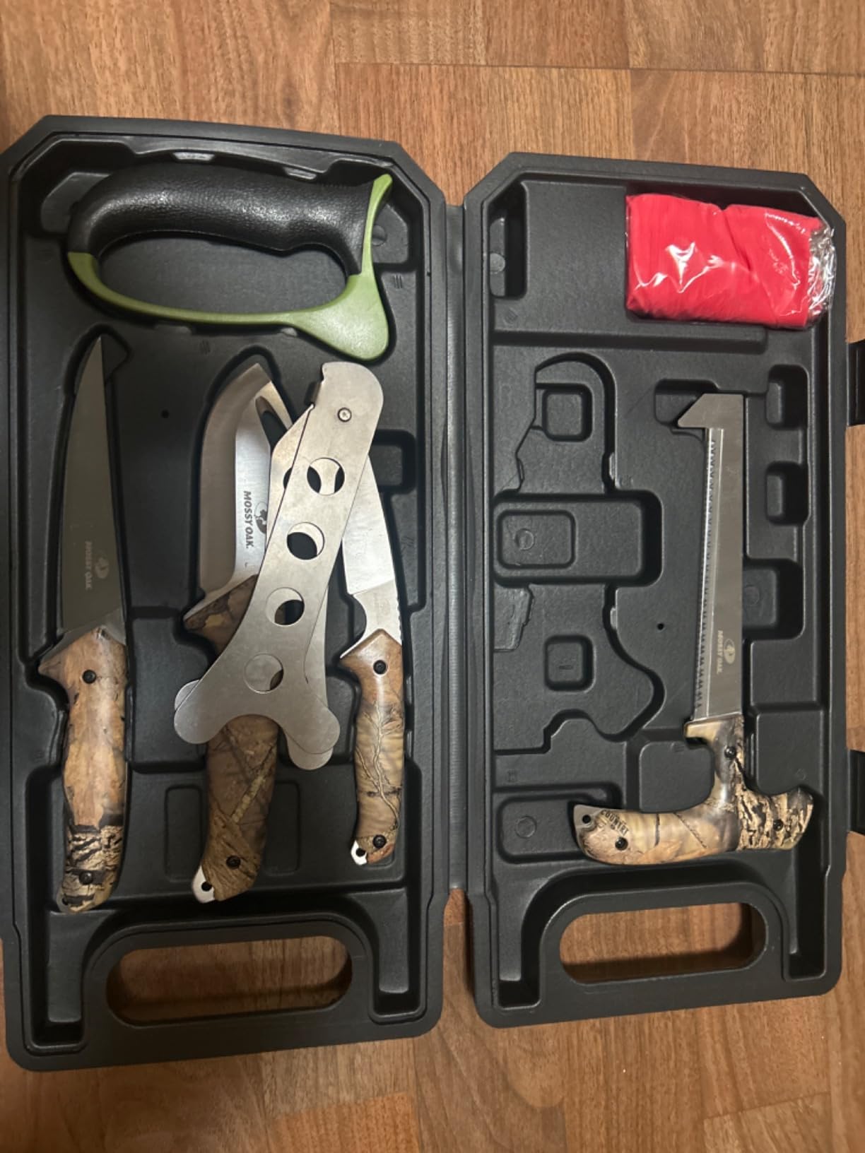 Mossy Oak Field Dressing Kit Hunting Deer Knife Set (8-Piece) | Portable Butcher Game Processor Set, Stainless Steel Hunting Knife Set customer photo 2