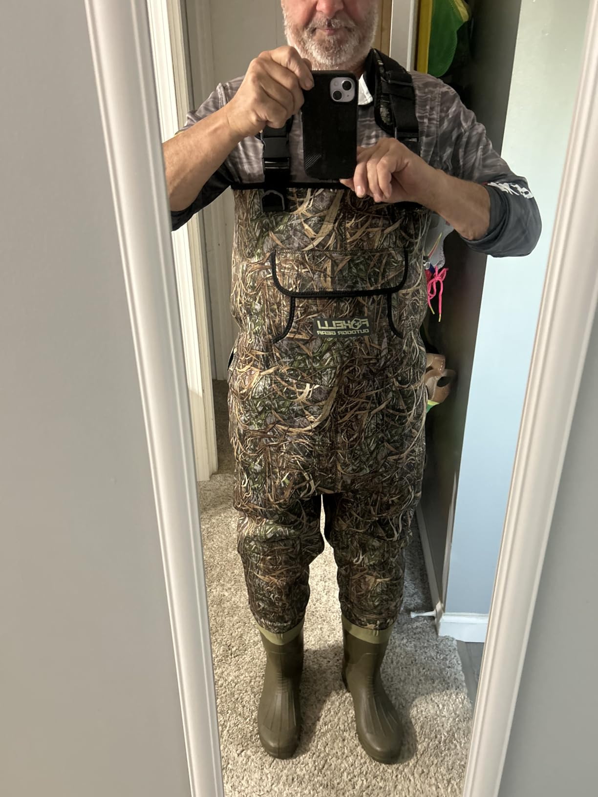 Foxelli Chest Waders, Waterproof 4mm Neoprene Hunting & Fishing Waders for Men & Women with Boots - Customer Photo 3