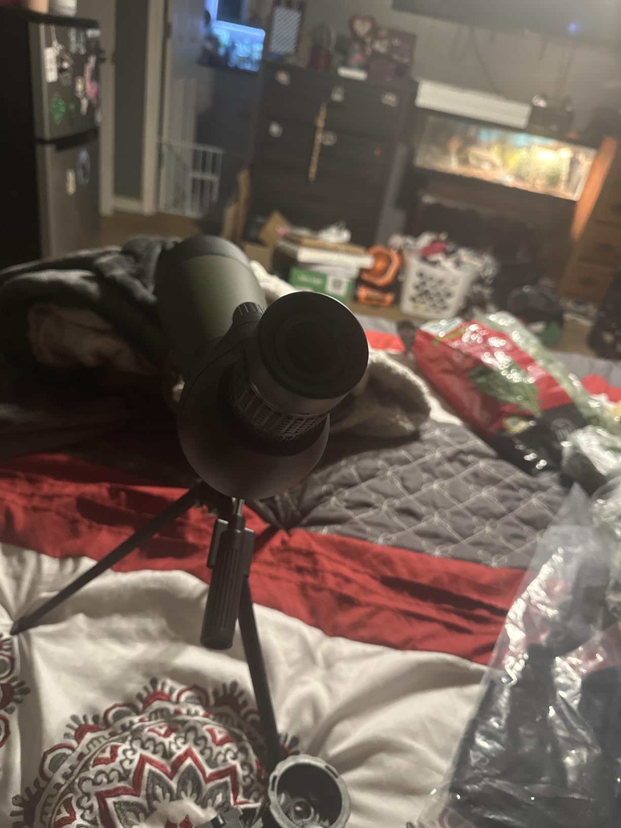 Gosky Flagship DiamondEdge 20-60x80 Spotting Scope with Tripod, Carrying Bag and Quick Phone Holder - BAK4 High Definition Waterproof Spotter Scope for Bird Watching Wildlife observing,Green customer photo 2