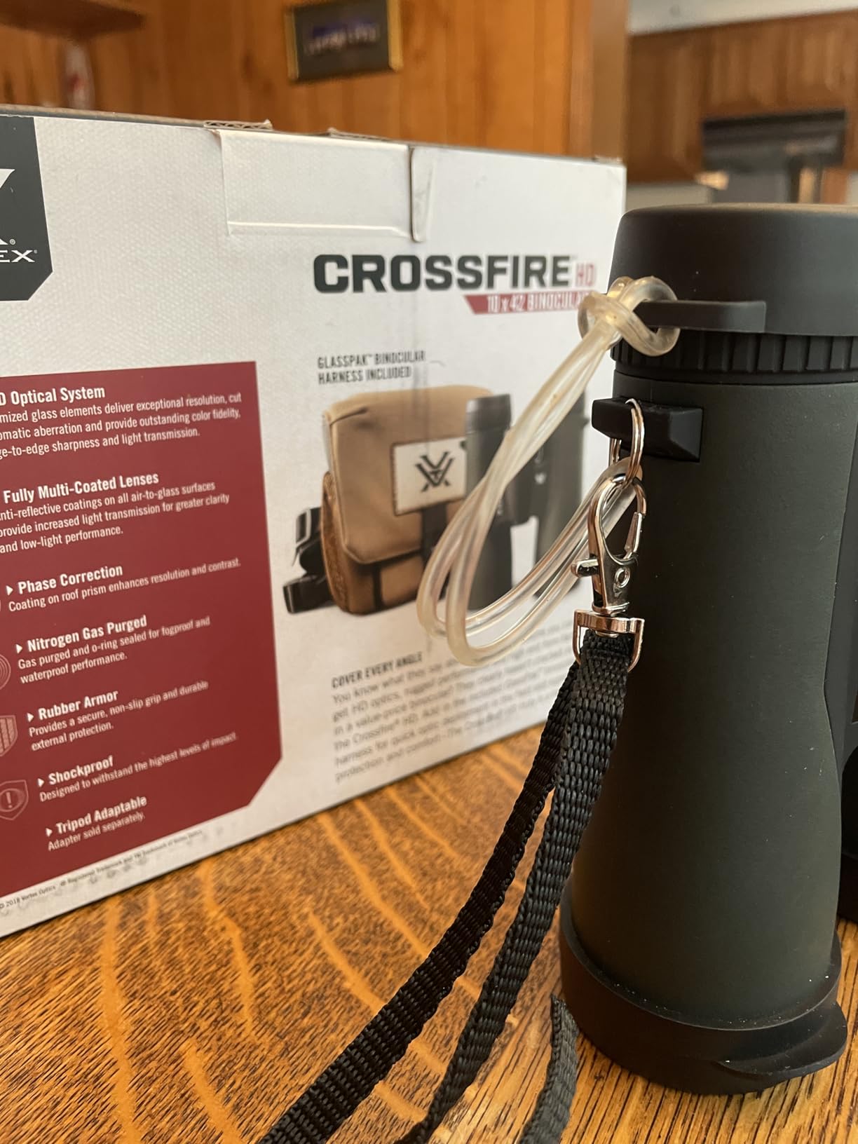Vortex Optics Crossfire HD 10x42 Binoculars - HD Optical System, Tripod Adaptable, Rubber Armor, Waterproof, Fogproof, Shockproof, Included GlassPak - Unlimited, Unconditional Warranty Customer Review Vortex Optics Crossfire HD 10x42 Binoculars - HD Optical System, Tripod Adaptable, Rubber Armor, Waterproof, Fogproof, Shockproof, Included GlassPak - Unlimited, Unconditional Warranty - Customer Photo 3