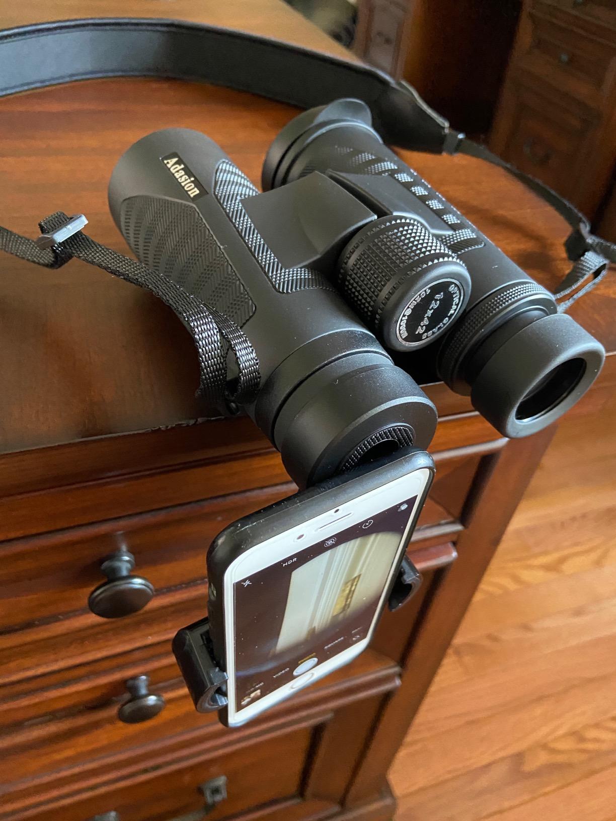 12x42 HD Binoculars for Adults High Powered with Phone Adapter and Tripod, Super Bright BAK4 Prism Waterproof Binoculars for Bird Watching Hunting Hiking Safari Travel Sports - Customer Photo 1