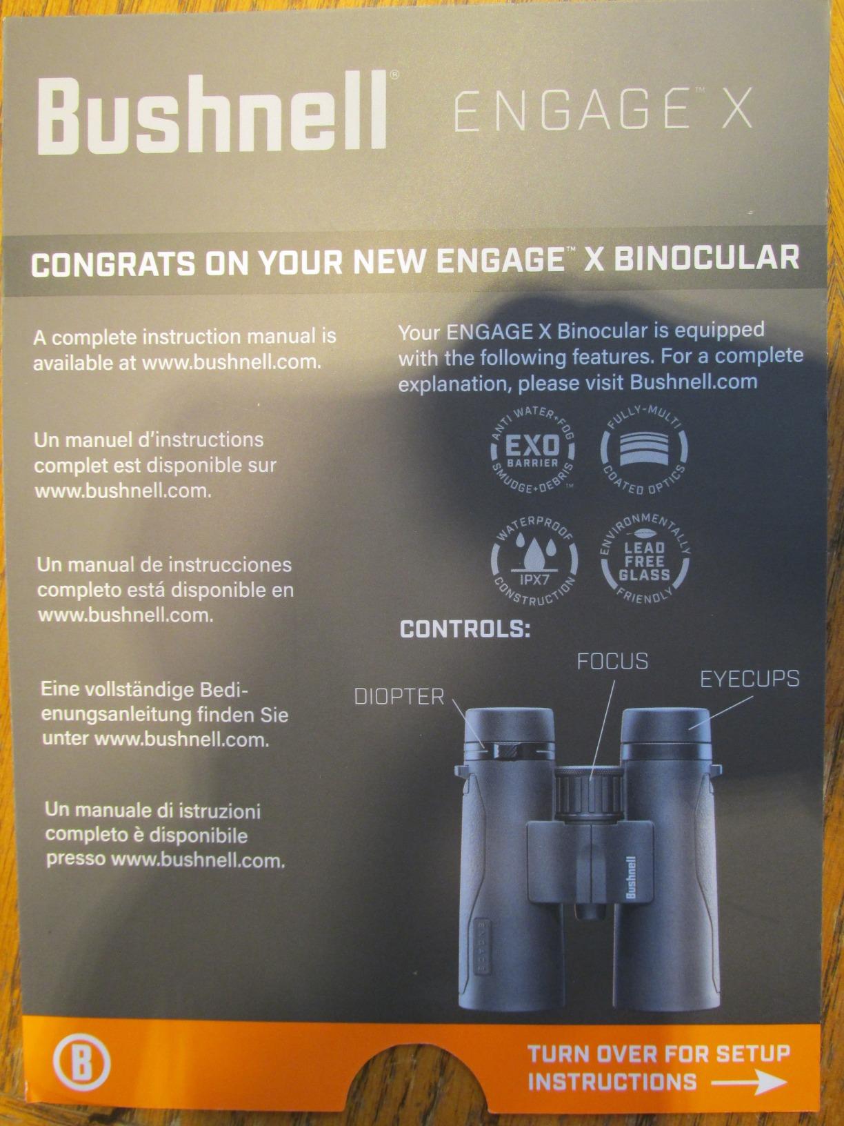 Bushnell Engage X 10x42mm Binoculars, IPX7 Waterproof and Lightweight Binoculars for Hunting, Travel, and Camping Customer Review Bushnell Engage X 10x42mm Binoculars, IPX7 Waterproof and Lightweight Binoculars for Hunting, Travel, and Camping - Customer Photo 5