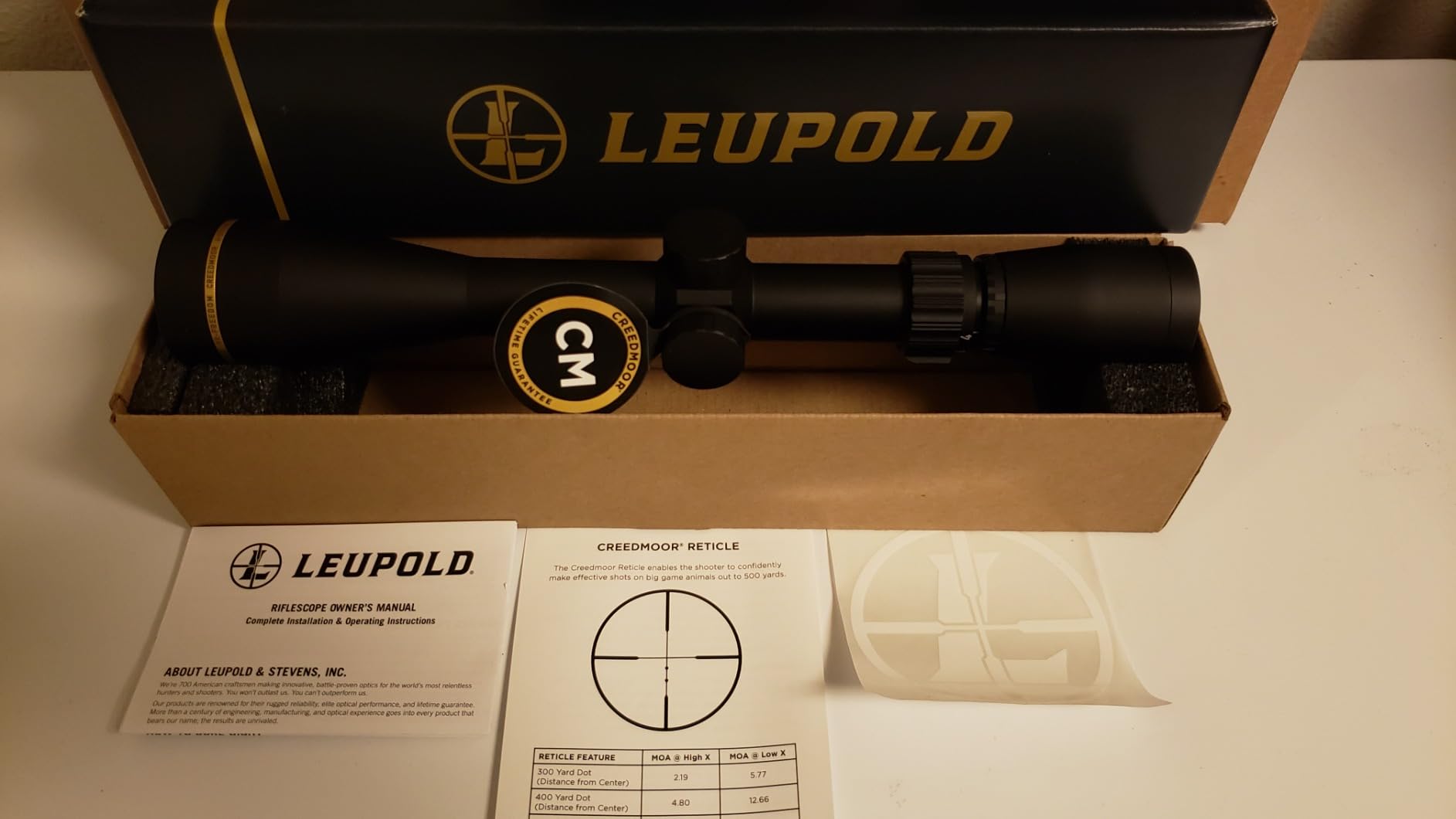 Leupold VX-Freedom 4-12x40 (1 Inch) Creedmoor Reticle Riflescope Customer Review Leupold VX-Freedom 4-12x40 (1 Inch) Creedmoor Reticle Riflescope - Customer Photo 1