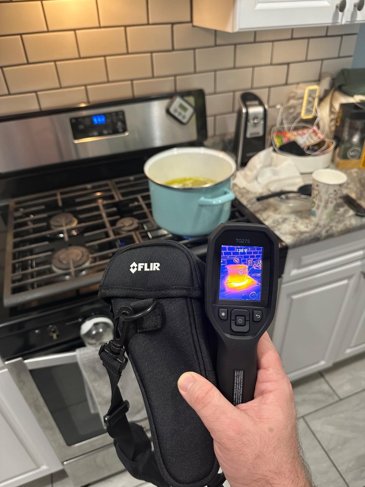 FLIR TG165-X Thermal Imaging Camera with Bullseye Laser: Commercial Grade Infrared Camera for Building Inspection, HVAC and Electrical - Customer Photo 3