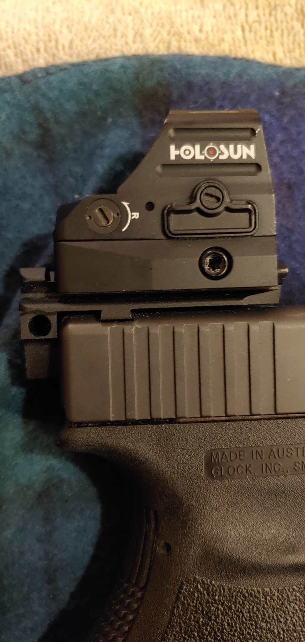 HOLOSUN 407C/507C-X2 Series, 2 MOA Dot, 32 MOA Circle Dot Options, 7075 Aluminum, Open, Solar, Shake Awake, RMR Footprint (Red, Green Reticle) customer photo 2