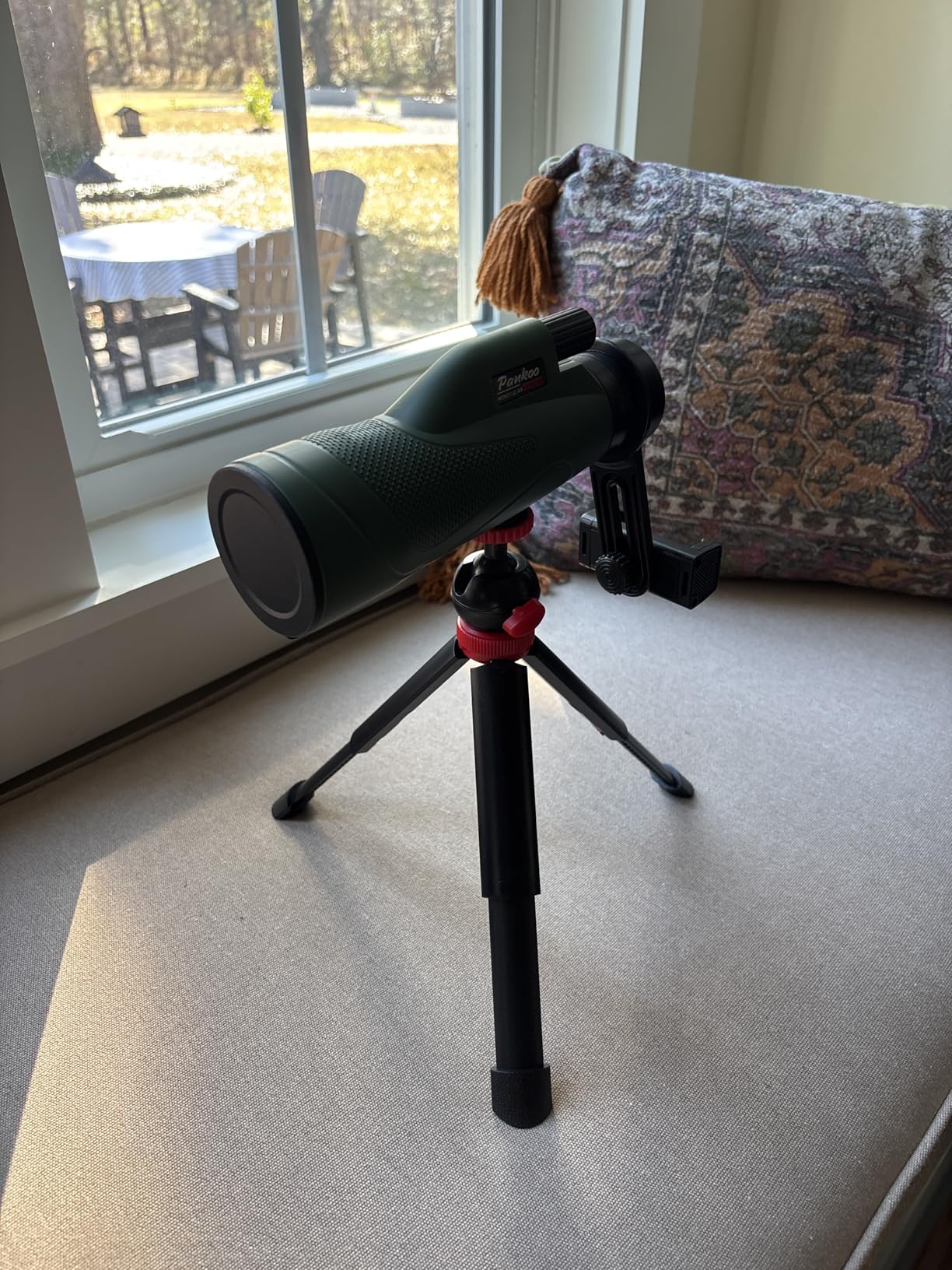 Pankoo 12x60 HD Monocular Telescope for Adults high Powered | Comes with Smartphone Adapter Tripod Hand Strap | Suitable for Bird Watching Sports Hiking Traveling - Customer Photo 1