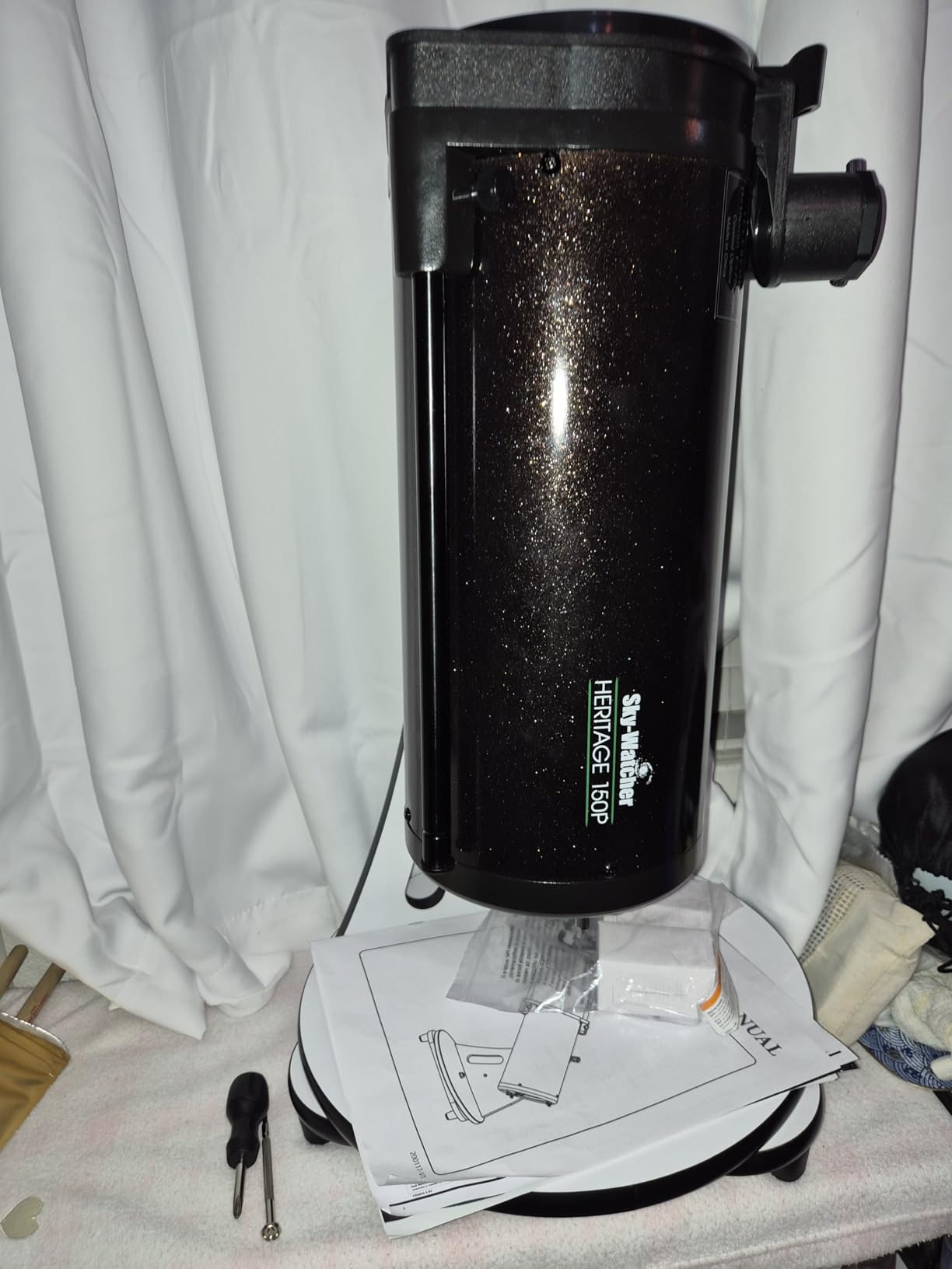 Sky-Watcher Heritage 150 Tabletop Dobsonian Telescope - Perfect for Beginners, Easy Setup, Portable, and Fun (S11710) Customer Review Sky-Watcher Heritage 150 Tabletop Dobsonian Telescope - Perfect for Beginners, Easy Setup, Portable, and Fun (S11710) - Customer Photo 1