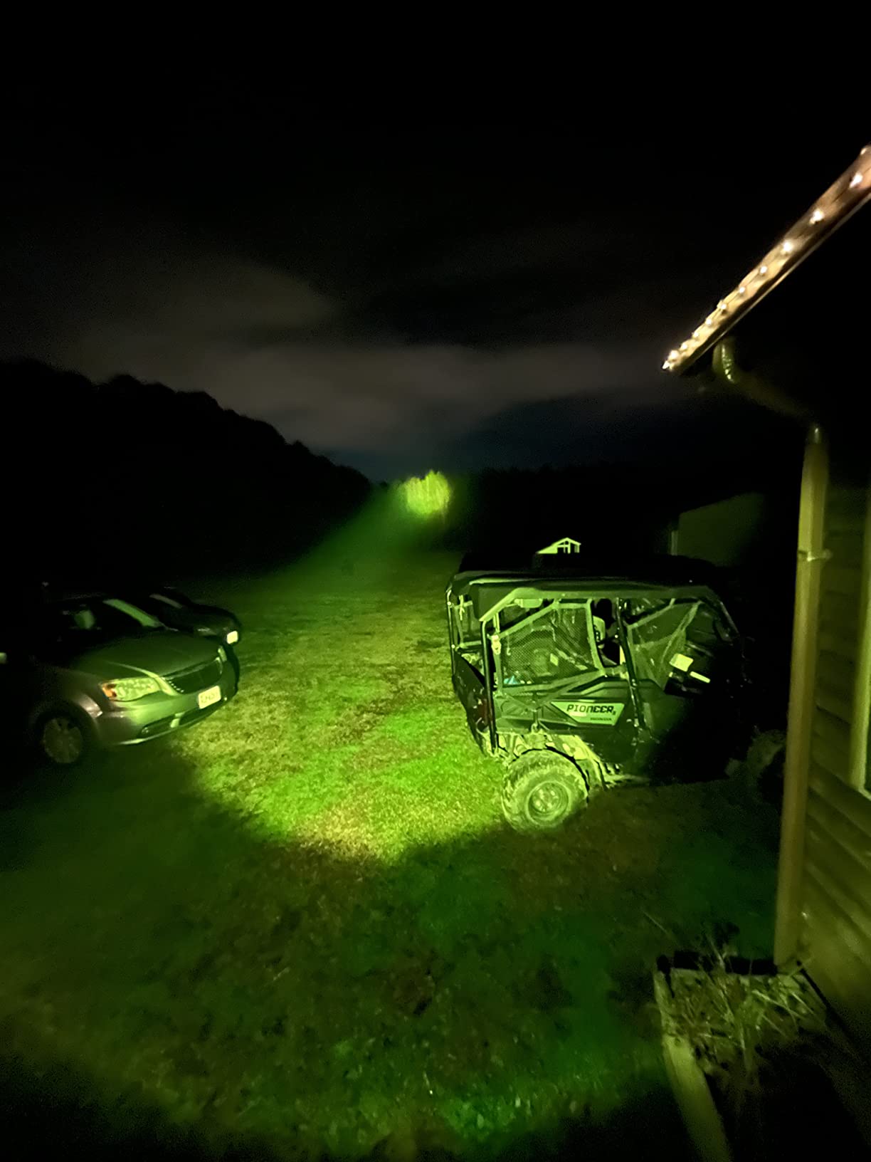 MIXILIN Rechargeable Spotlight, 90,000 Lumens Handheld Hunting Flashlight Led Spot Light with Cob Light and Solar Panels, Lightweight and Super Bright Spotlight for Hunting Boating Camping - Customer Photo 2