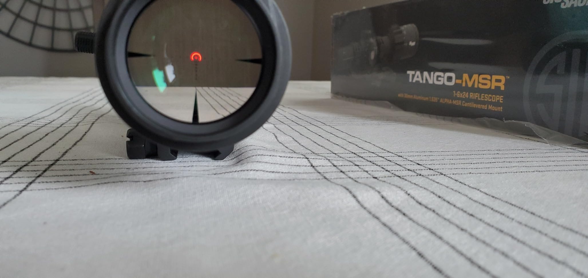 SIG SAUER Tango-MSR LPVO 1-6x24mm Rifle Scope with Alpha-MSR Mount and Lens Covers - Customer Photo 2