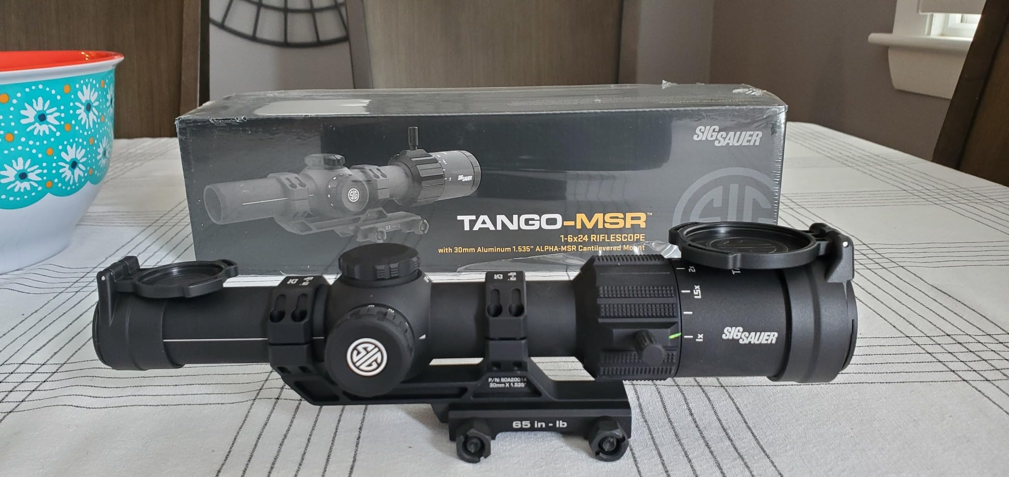 SIG SAUER Tango-MSR LPVO 1-6x24mm Waterproof Fogproof Rugged Tactical Hunting Rifle Scope | Second Focal Plane/SFP/F2 | Includes Alpha-MSR Aluminum Mount, Flip-Back Lens Covers Customer Review SIG SAUER Tango-MSR LPVO 1-6x24mm Waterproof Fogproof Rugged Tactical Hunting Rifle Scope | Second Focal Plane/SFP/F2 | Includes Alpha-MSR Aluminum Mount, Flip-Back Lens Covers - Customer Photo 2