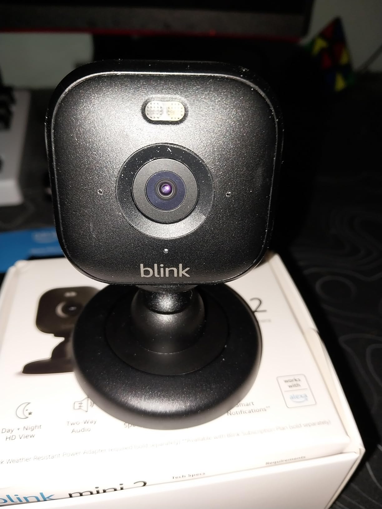Blink Mini 2 — Home Security & Pet Camera with HD video, color night view, motion detection, two-way audio, and built-in spotlight — 1 camera (White) Customer Review Blink Mini 2 — Home Security & Pet Camera with HD video, color night view, motion detection, two-way audio, and built-in spotlight — 1 camera (White) - Customer Photo 1