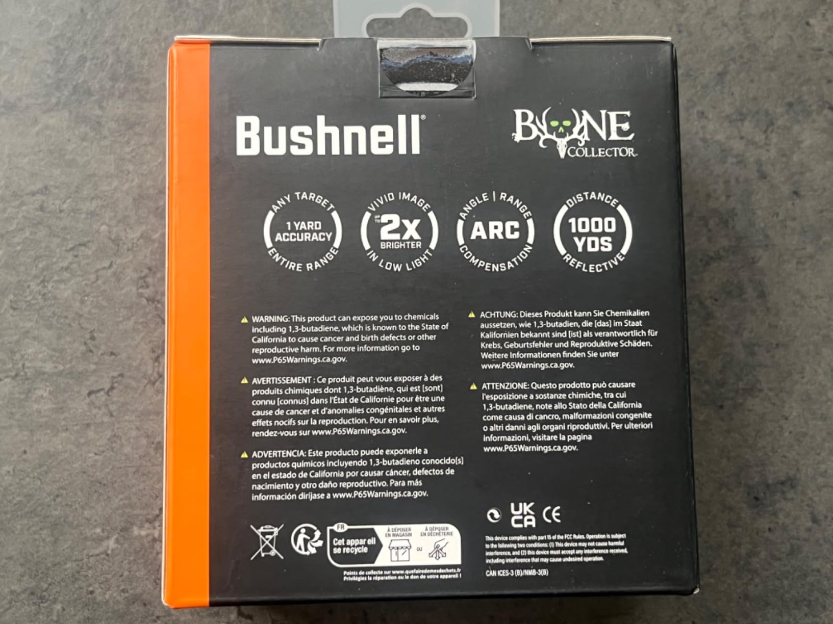 Bushnell BoneCollector 1000 Hunting Rangefinder - 1000 Yard Laser Range Finder with ARC Technology, 6X Magnification, 2X Brighter Multi-Coated Lens, and Fast Scan Mode - Customer Photo 2