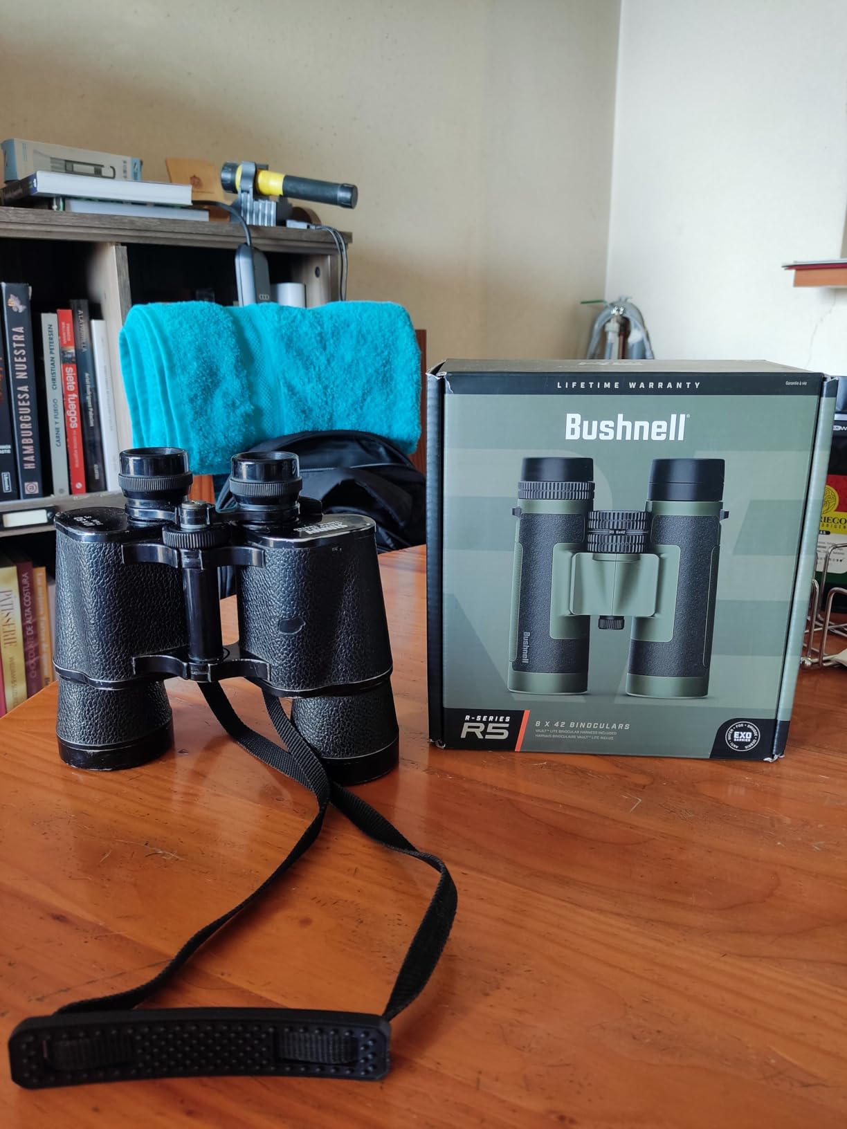 Bushnell R5 12x50 Binoculars - Waterproof, Dielectric Multi-Coated Optics with EXO Barrier Lens Protection for Long Range Viewing and Hunting customer photo 1