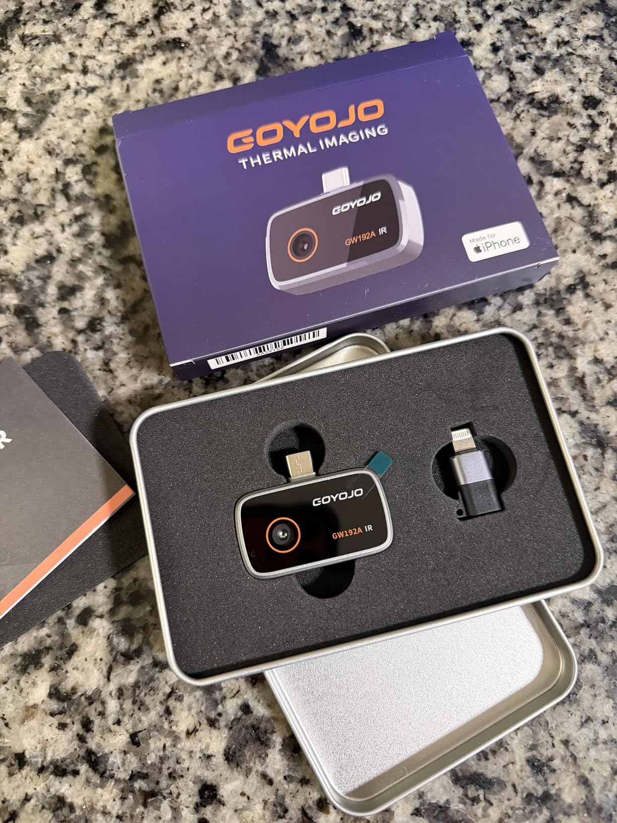 GOYOJO Thermal Imaging Camera for Android/iphone 15/16/17 iOS Series 192x192 IR Resolution– Water Leak Detection HVAC Electrical Plumbing, Automotive Repair, Home Inspection, DIY-USB-C Infrared Imager - Customer Photo 2