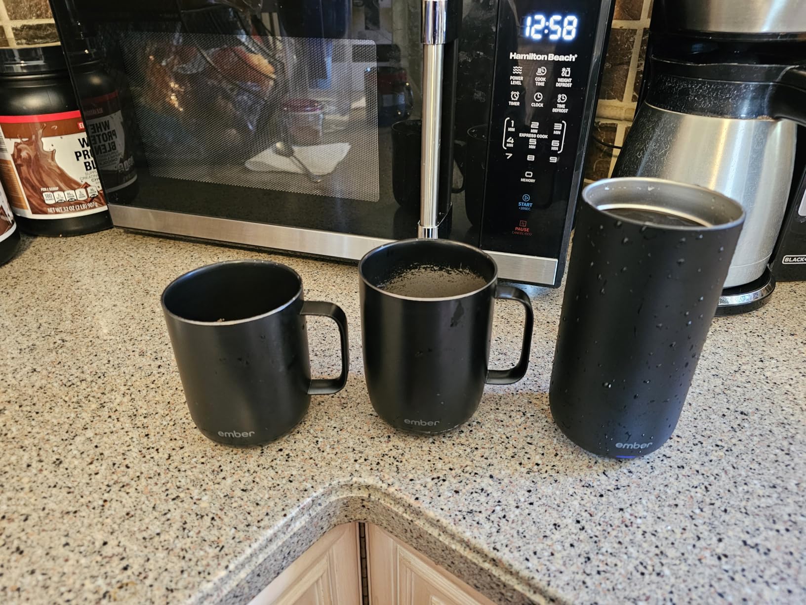 Ember Tumbler, Temperature Control Travel Mug, Stainless Steel, App-Controlled Heated Coffee Mug with 3-Hour Battery Life, Black, 16 Oz customer photo 1