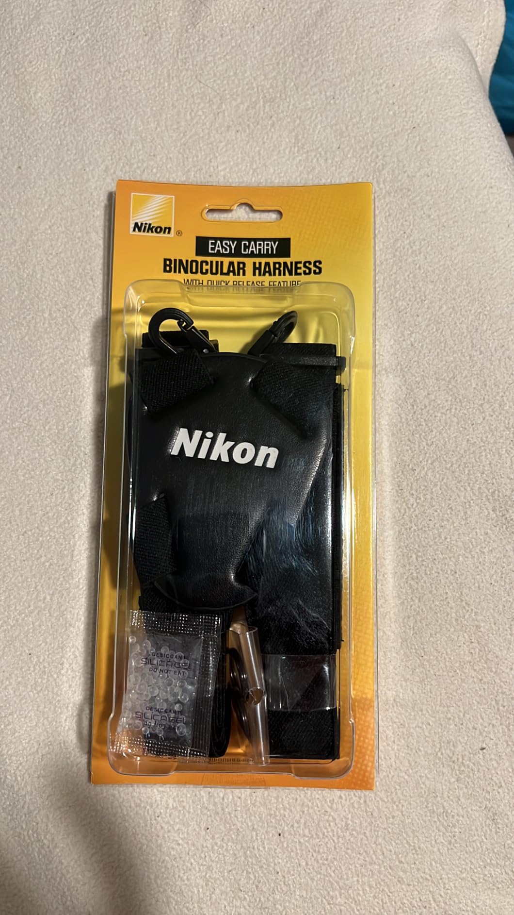 Nikon 6121 PROSTAFF Bino Harness, Black | Elastic shoulder strap system with quick-release connections for birdwatching, hiking and wildlife observation customer photo 1