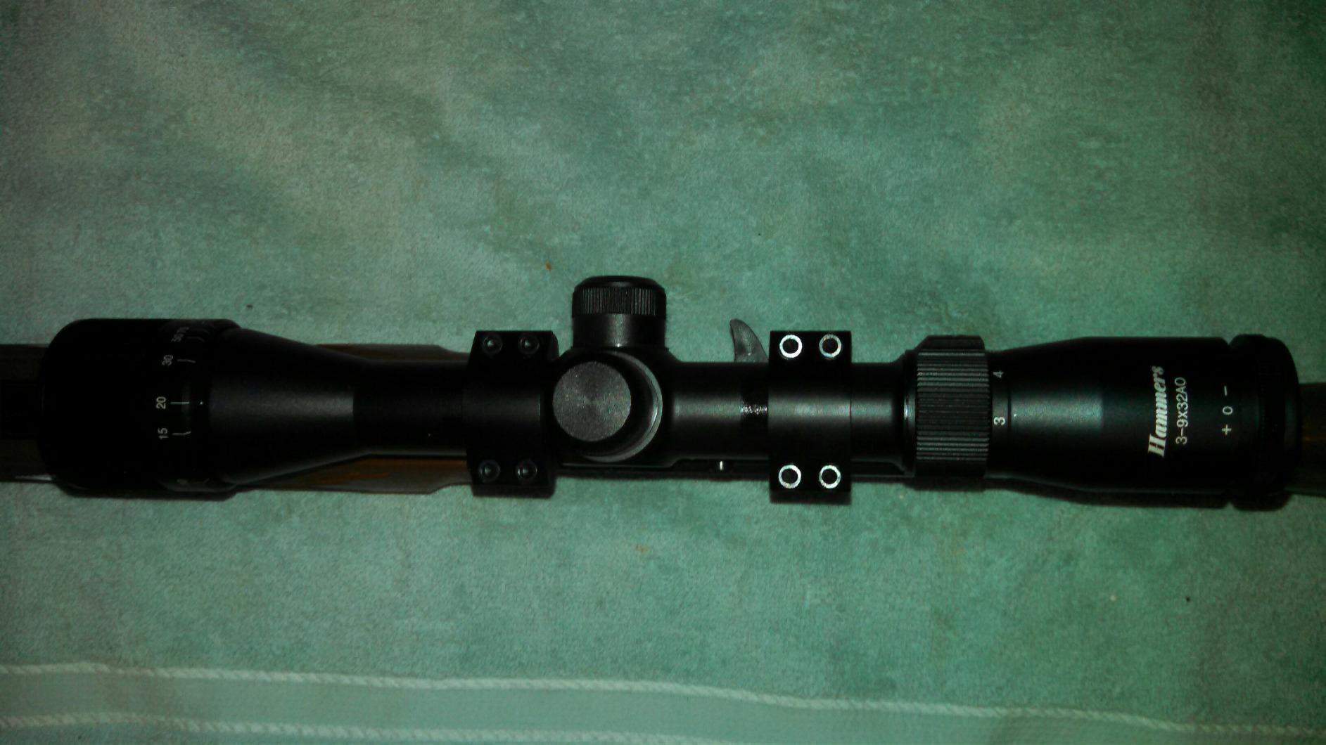 Hammers 3-9x32AO Air Rifle Scope with One-Piece Mount,Black customer photo 2