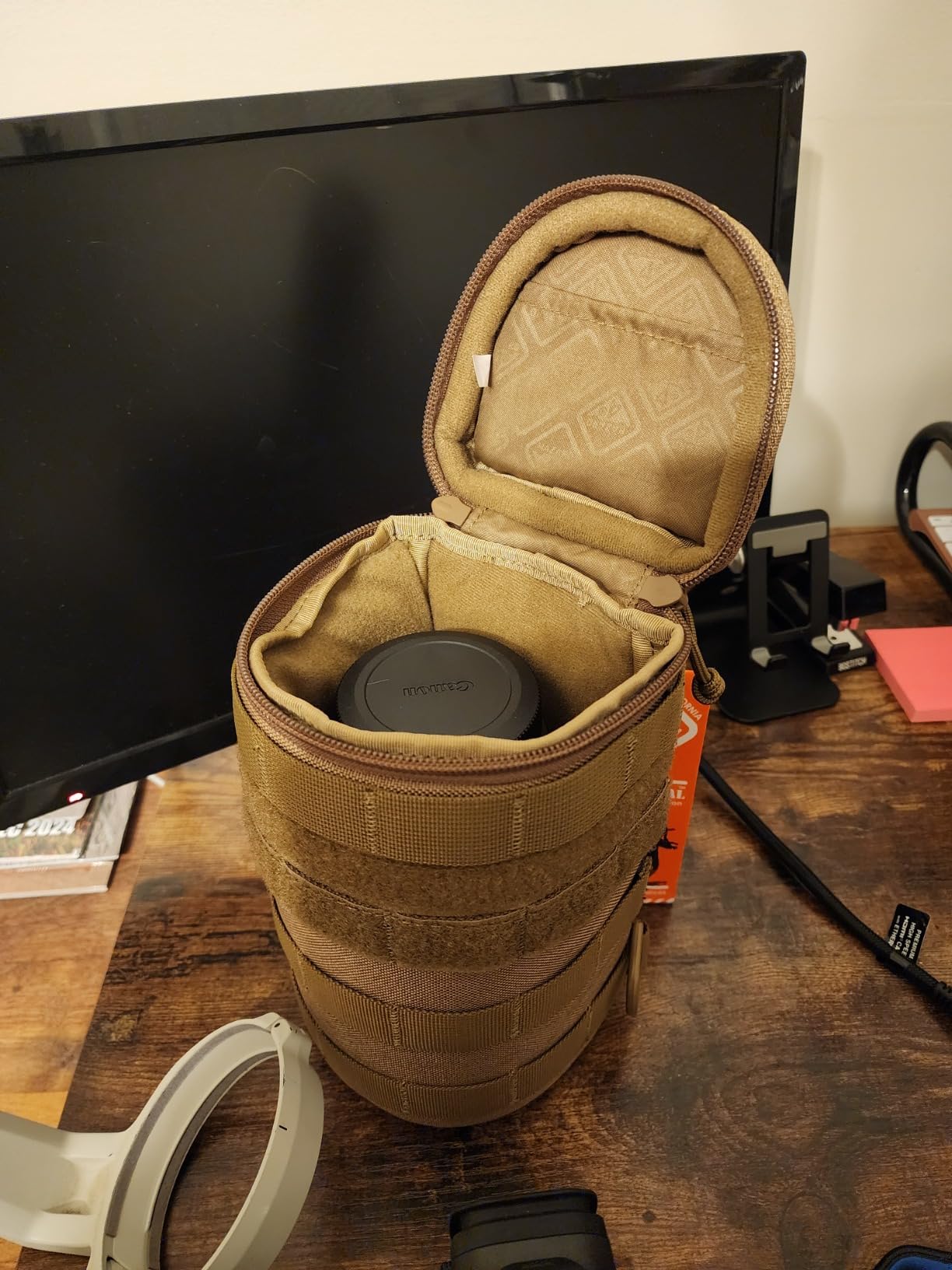 Hazard 4 Jelly Roll Lens/Scope/Bottle Padded Case with Molle, Coyote customer photo 1