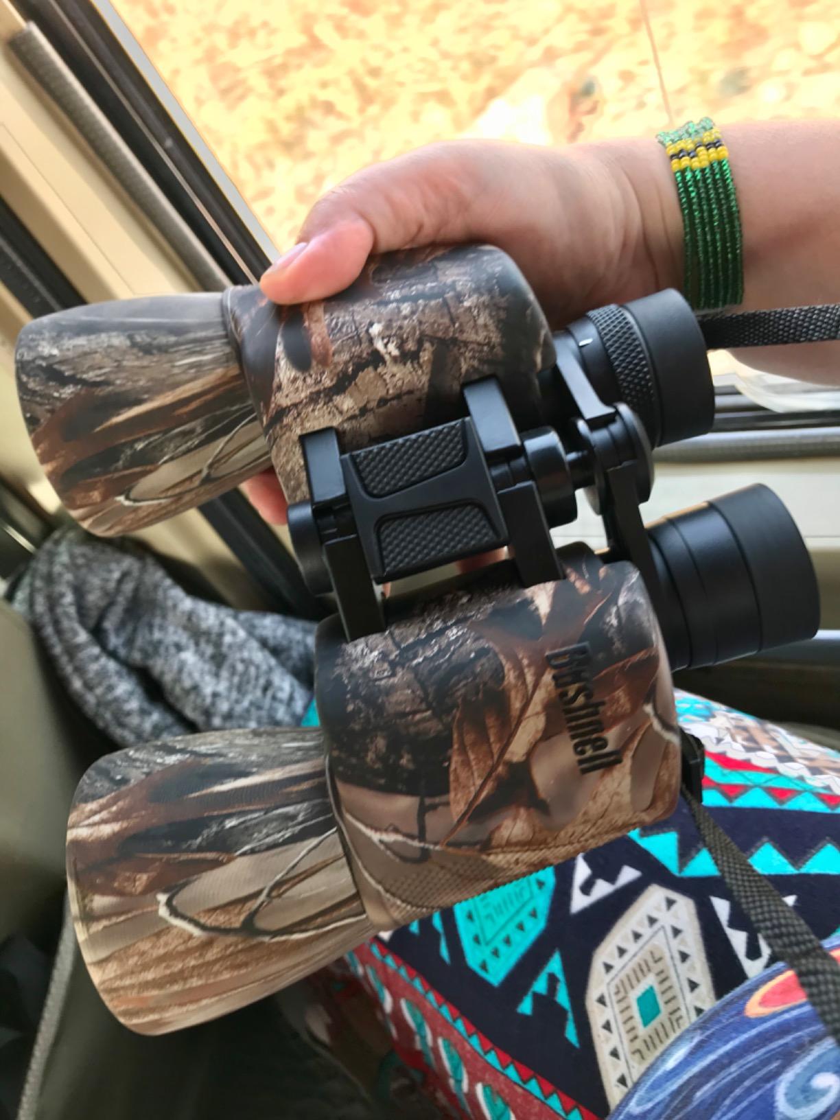 Bushnell PowerView 10x50mm Porro Prism Instafocus Binoculars - Realtree AP Camo, Ideal for Hunting, Birding, Hiking & Outdoor Adventures customer photo 2