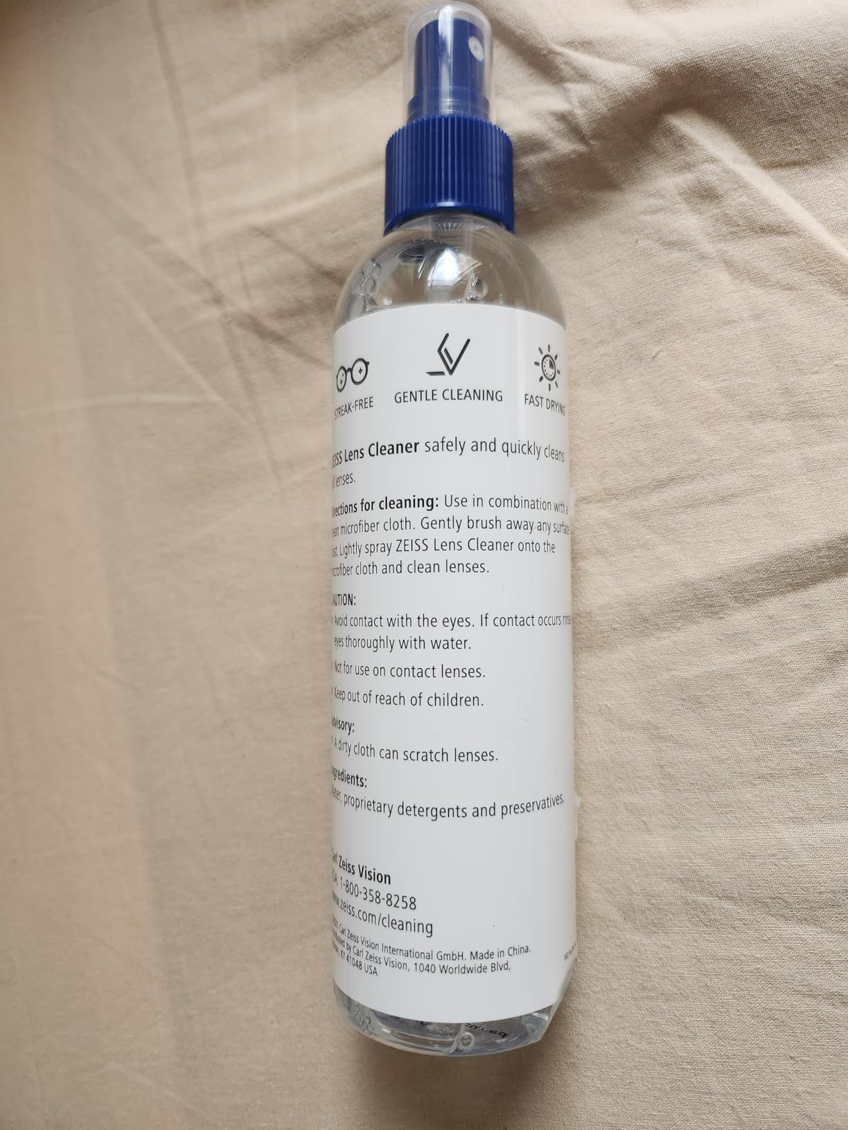 ZEISS Lens Care Pack - 2x 8oz Streak-Free Lens Spray and Microfiber Cloths for Eyeglasses and Optics customer photo 2
