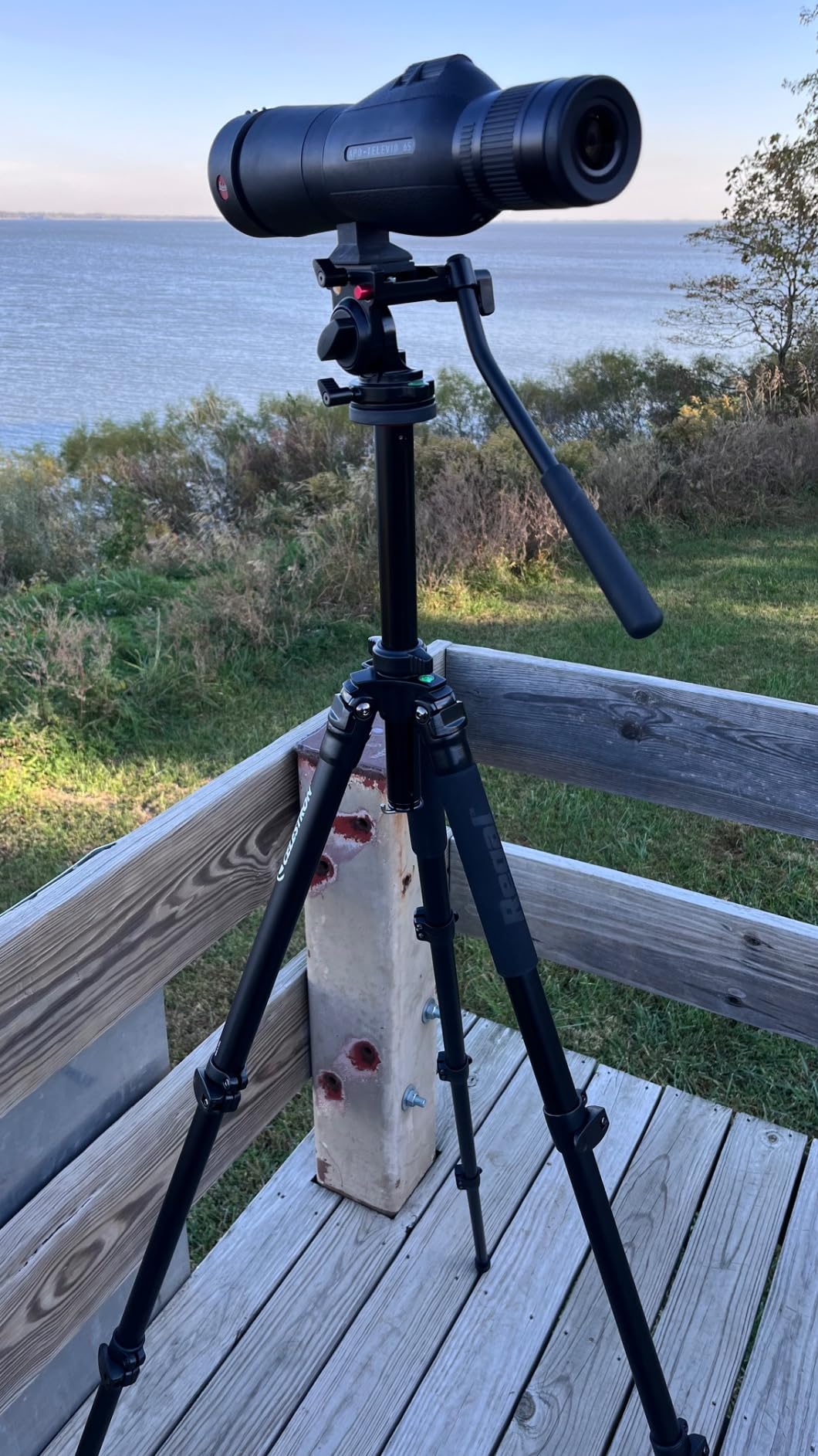 Celestron - Regal Premium Tripod - Durable Aluminum Support with Extendable Center Column - Swappable Feet for Any Surface - Works with Spotting Scope, Binoculars, Camera, Telescope customer photo 2