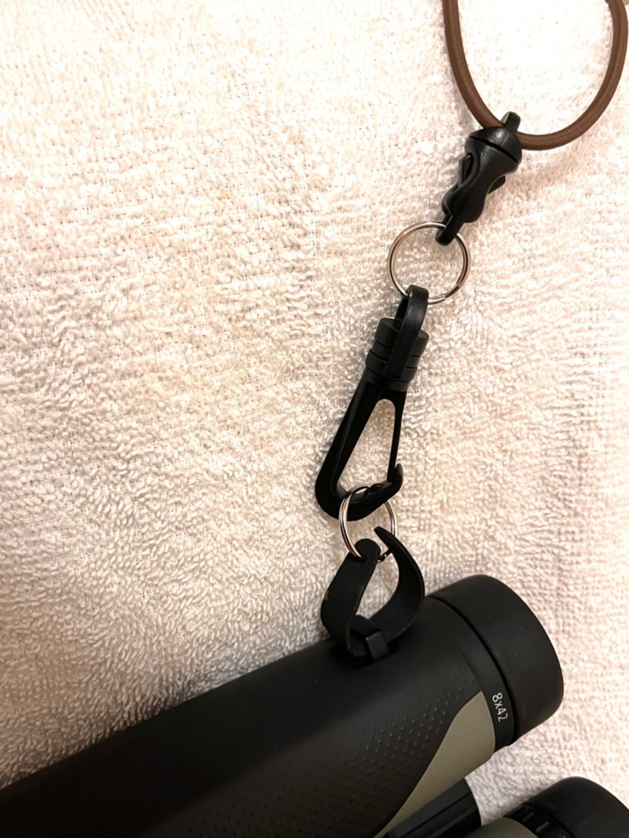 Rick Young Outdoors Premium Binocular Harness - Adjustable Chest Strap for Hunting, Birding & Hiking - Comfortable Waterproof Quick-Release System (Black) customer photo 1