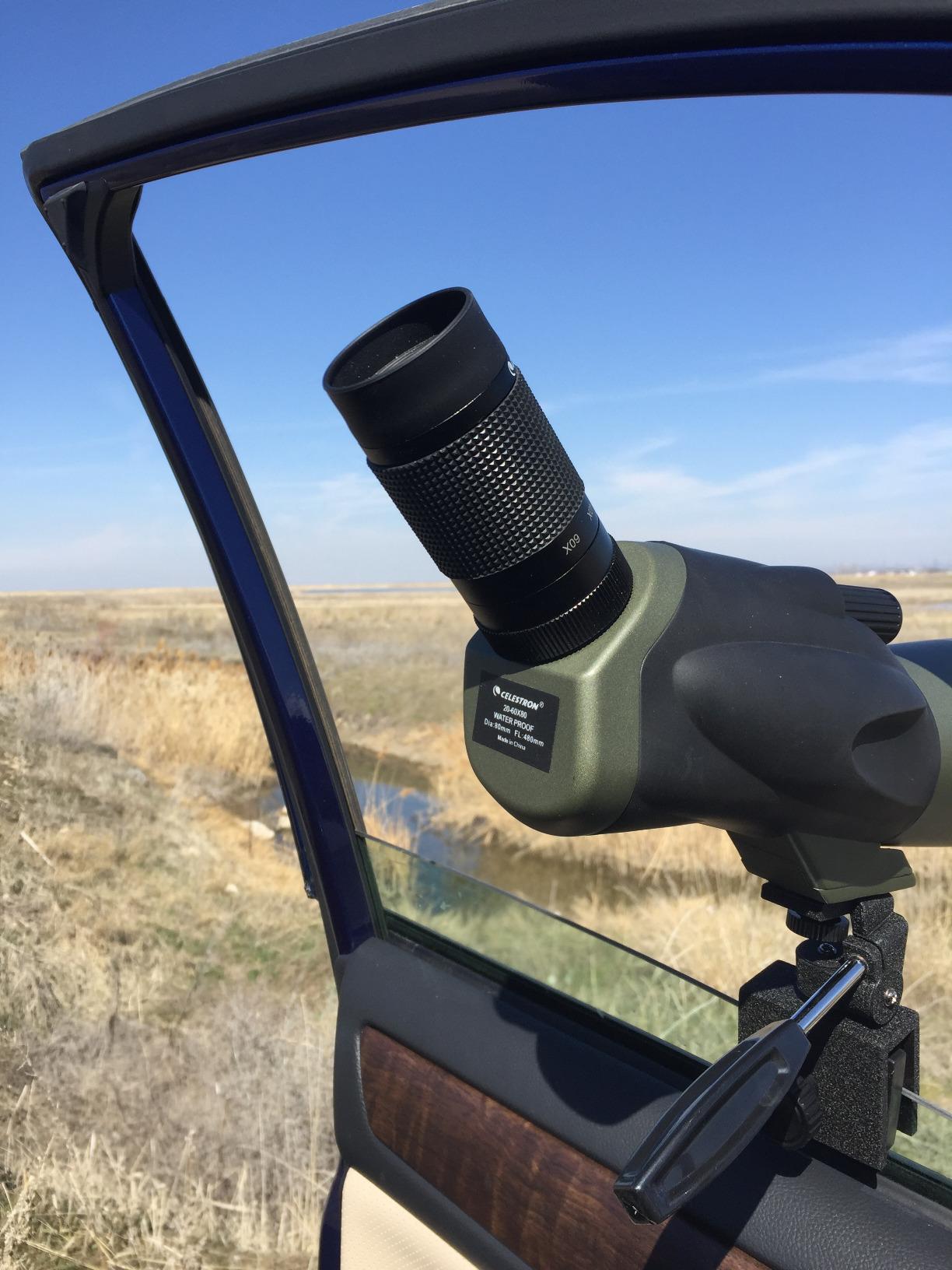 Gosky Adjustable Vehicle Car Window Mount - Binocular Window Mount - Spotting Scope Window Mount customer photo 1