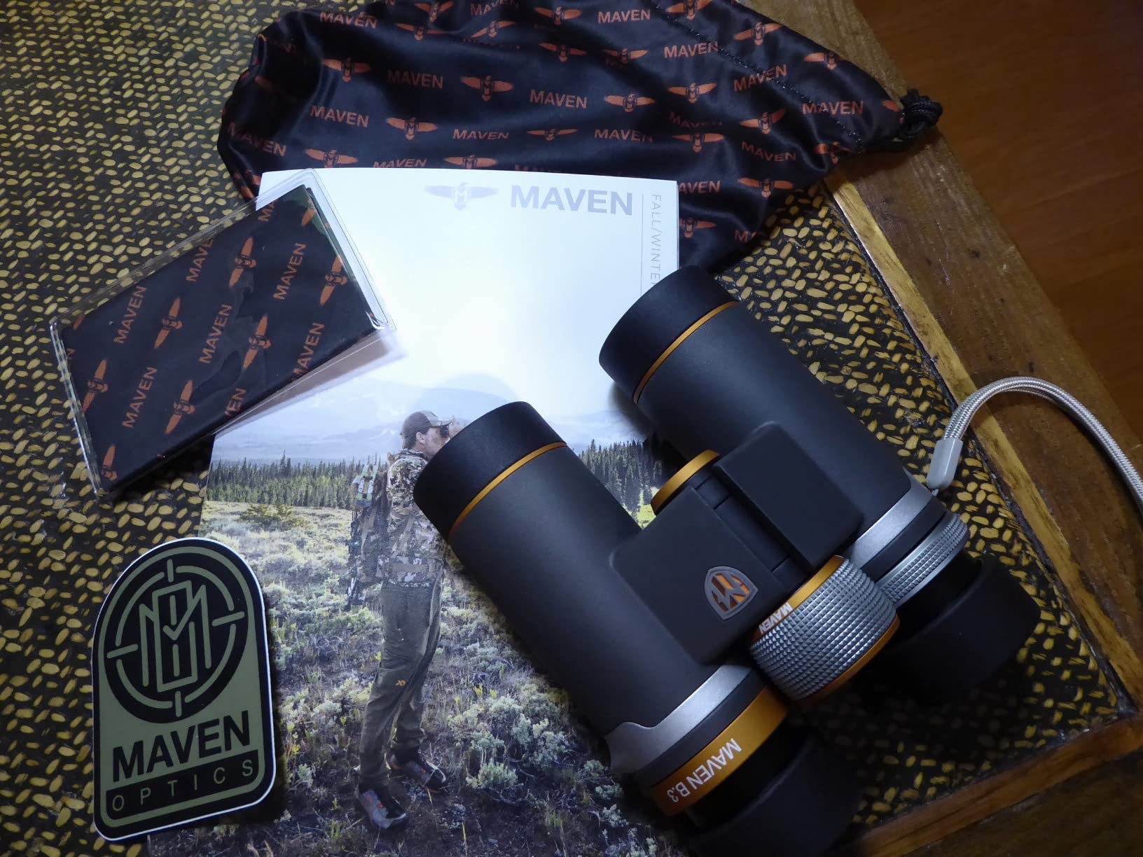 Maven B.3 6x30 mm Binoculars - Compact, Fogproof, Waterproof Hunting & Bird Watching Binoculars with ED Glass (Grey/Orange) customer photo 2