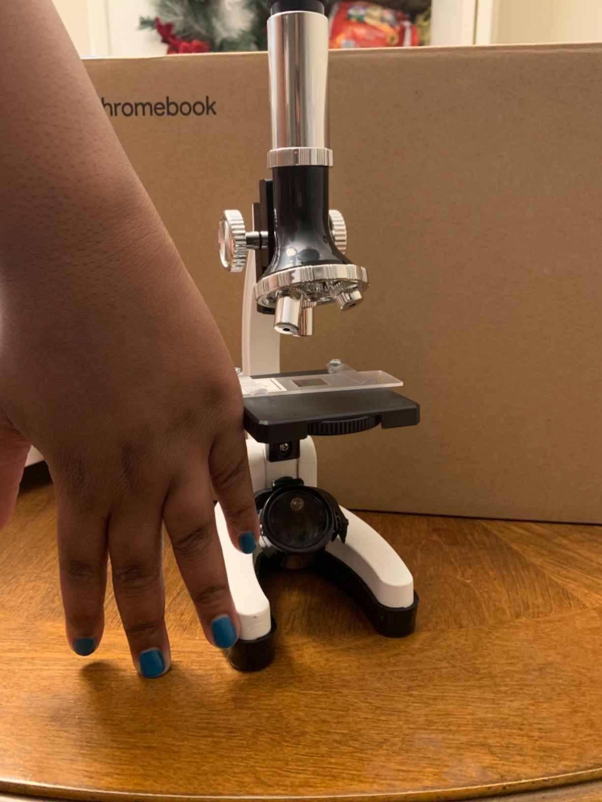AmScope 1200X 52-pcs Kids Student Beginner Microscope Kit with Slides, LED Light, Storage Box and Book The World of the Microscope customer photo 1