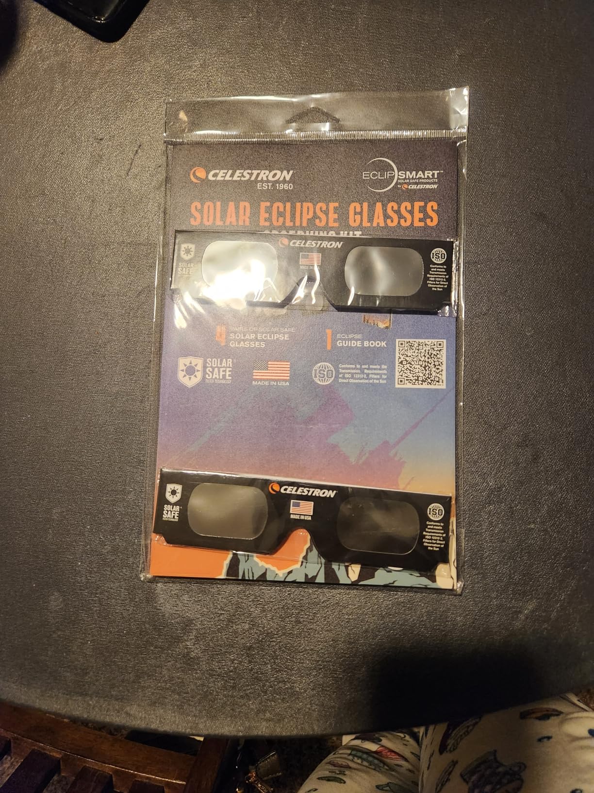 Celestron - EclipSmart Solar Shades Observing Kit - Meets ISO 12312-2:2015(E) Standards - Four Eclipse Glasses & Guidebook customer photo 1