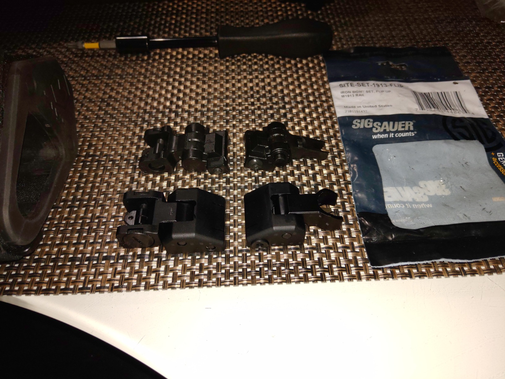 Sig Sauer Iron Sight Set, Flip Up, fits M1913 Rail, Black, SITE-SET-1913-FLIP customer photo 1