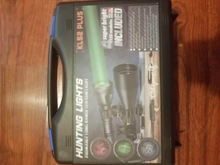 KL52Plus Zoomable Hunting Flashlight Kit for Coyote, Hog & Varmint | 800 Lumens, 452-Yard Long Range, 4 Interchangeable Red, Green, White & 850nm IR LEDs, Remote Pressure Switch & Scope Mount customer photo 1