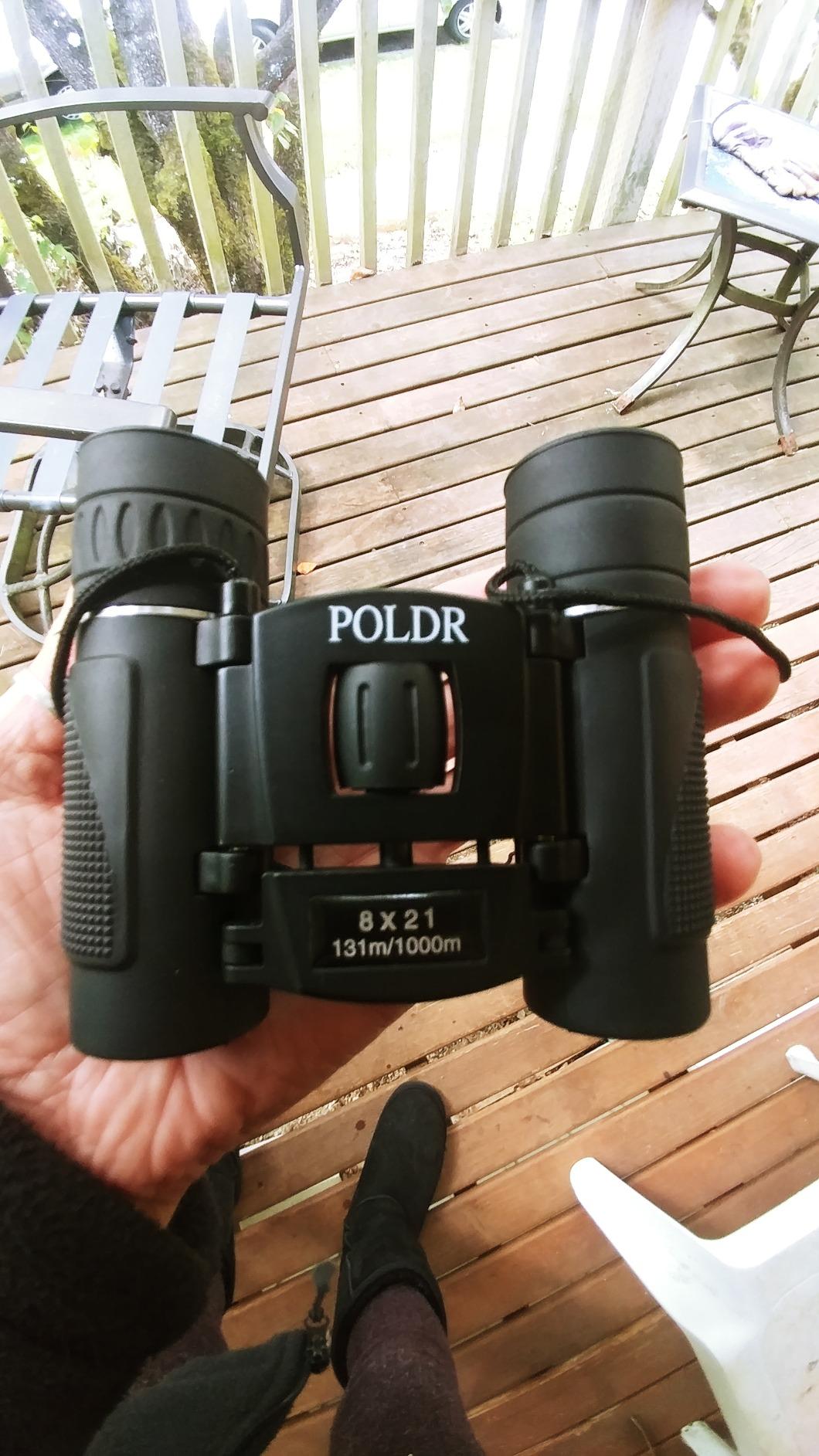 POLDR 8x21 Small Compact Lightweight Binoculars for Adults Kids Bird Watching Traveling Sightseeing - Mini Pocket Folding Binoculars for Concert Theater Opera customer photo 2