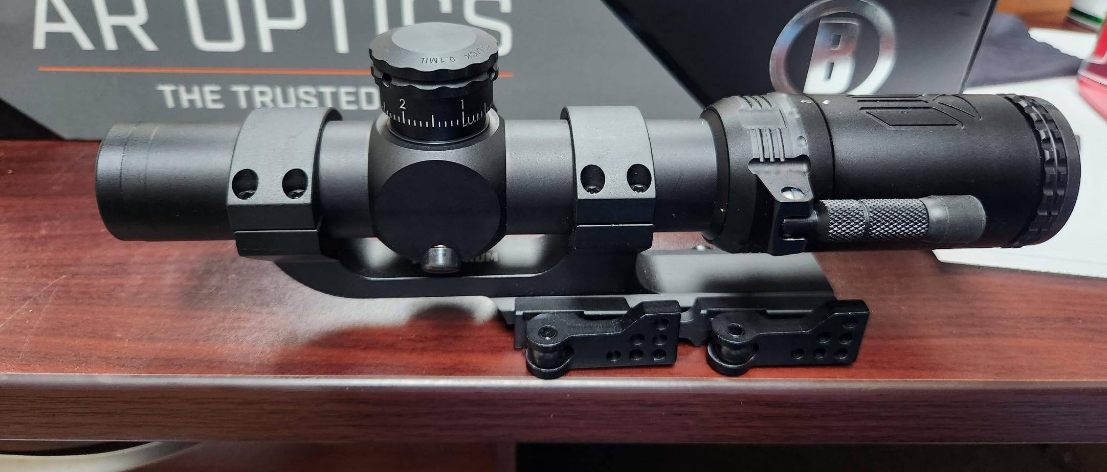 Monstrum Slim Profile Series Cantilever Offset Picatinny Scope Mount with Quick Release customer photo 1