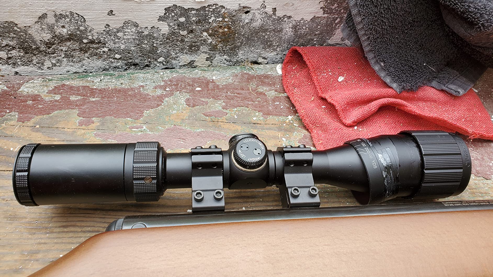 BSA Optics Outlook Air Rifle Scope, Adjustable Objective, Multiple Magnification Options, Black customer photo 2