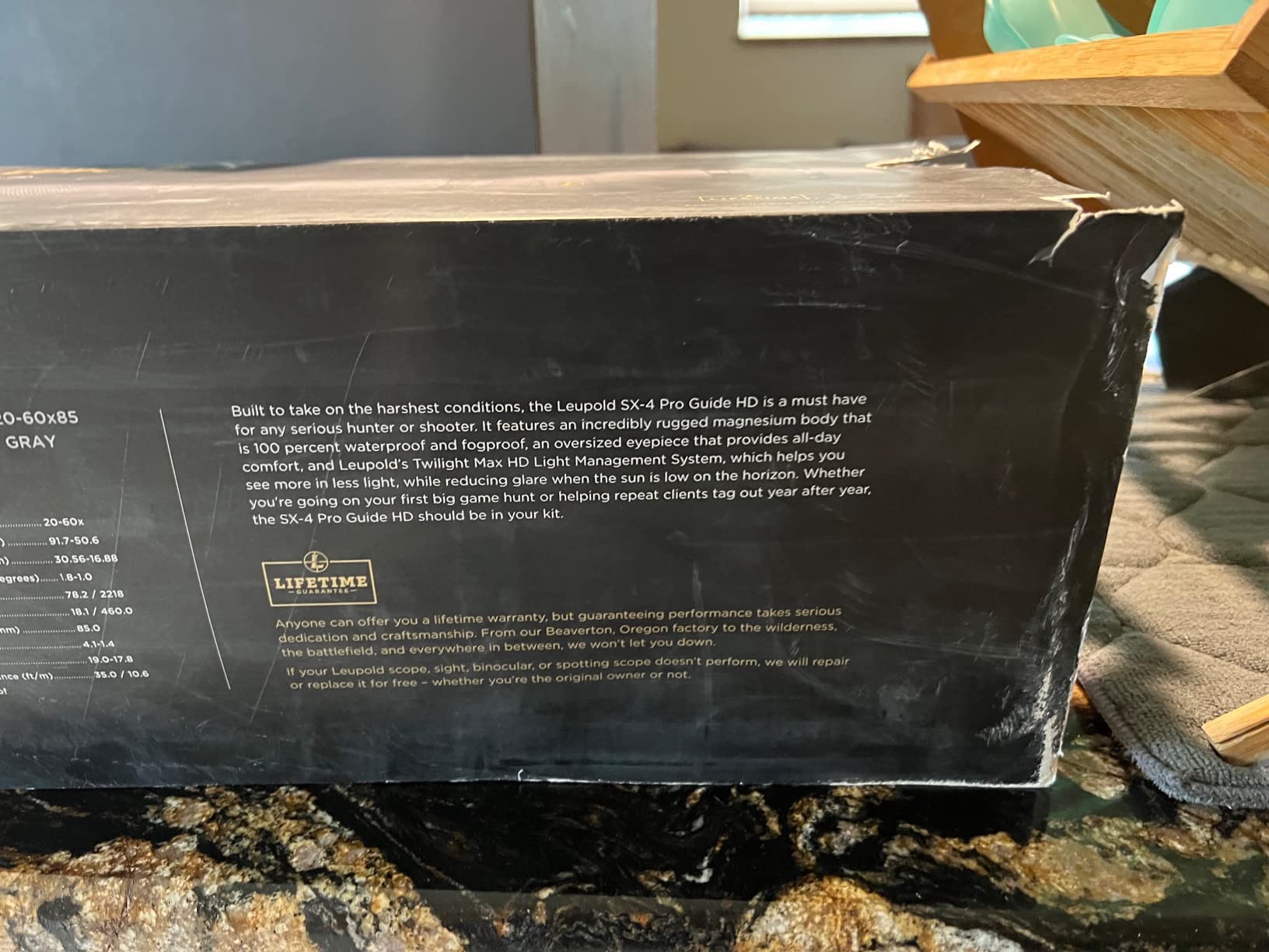 Leupold SX-4 Pro Guide HD 20-60x85mm Spotting Scope customer photo 1