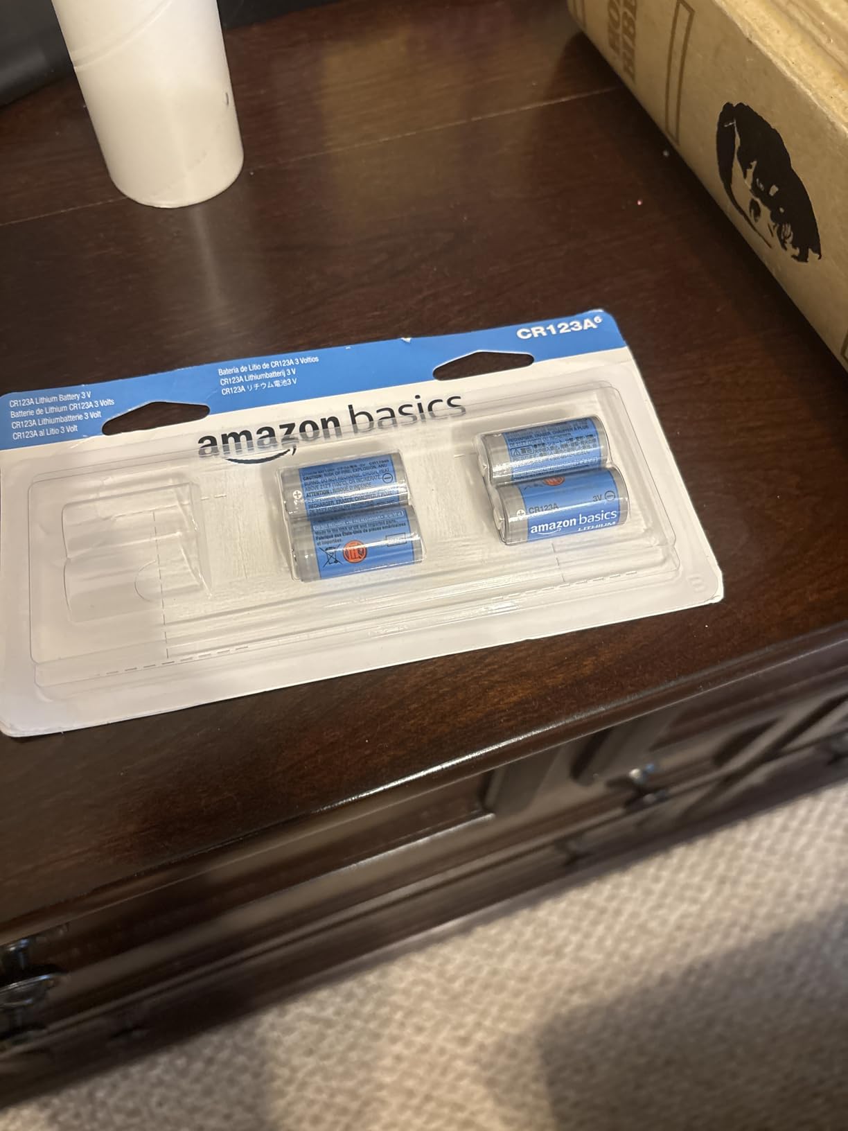 Amazon Basics 6-Pack Non-Rechargeable CR123A Lithium Batteries, 3 Volt, Up to 10-Year Shelf Life customer photo 1