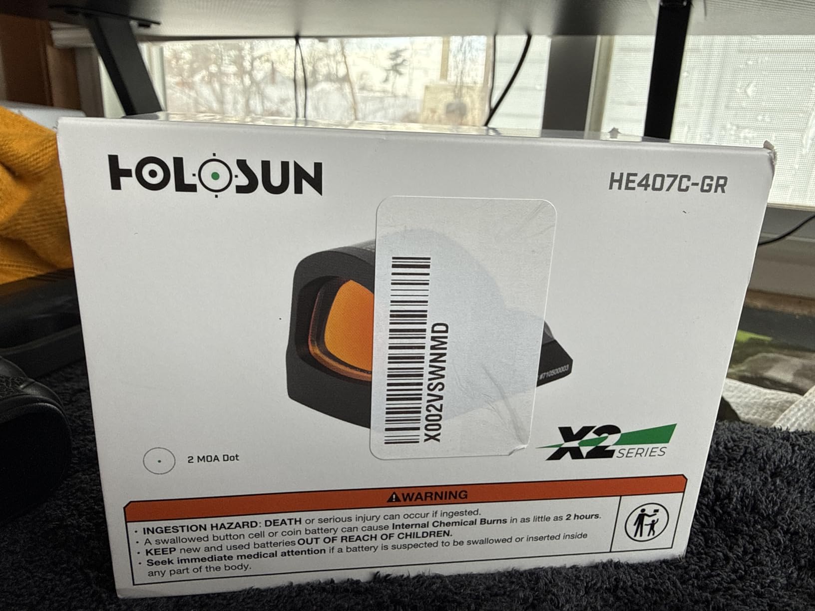 HOLOSUN 407C/507C-X2 Series, 2 MOA Dot, 32 MOA Circle Dot Options, 7075 Aluminum, Open, Solar, Shake Awake, RMR Footprint (Red, Green Reticle) customer photo 2