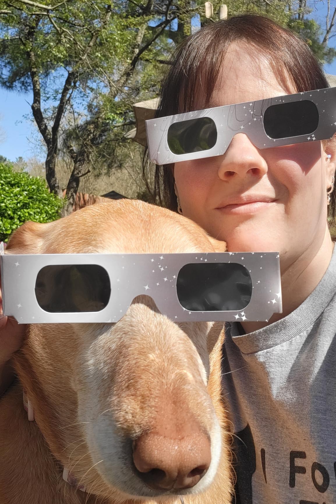 Soluna Solar Eclipse Glasses AAS Approved 2024 - Made in the USA CE and ISO Certified Safe Shades for Direct Sun Viewing (2 Pack) customer photo 2