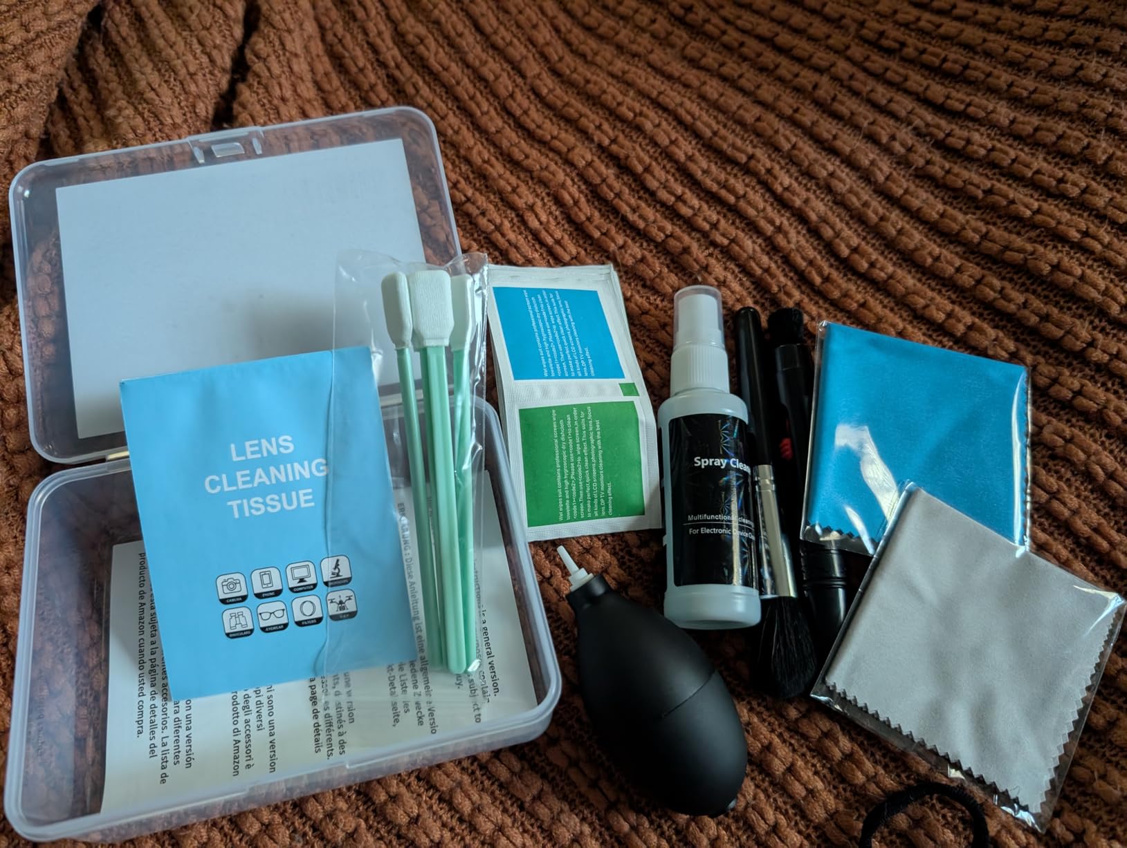 Aispour Camera Lens Cleaning Kit, 10-in-1 Camera Cleaning Kit, Camera Lens Cleaner and Camera Accessories, Includes Lens Cleaning Kit/Lens Cleaner/Lens Cleaning Pen/Soft Brush customer photo 2