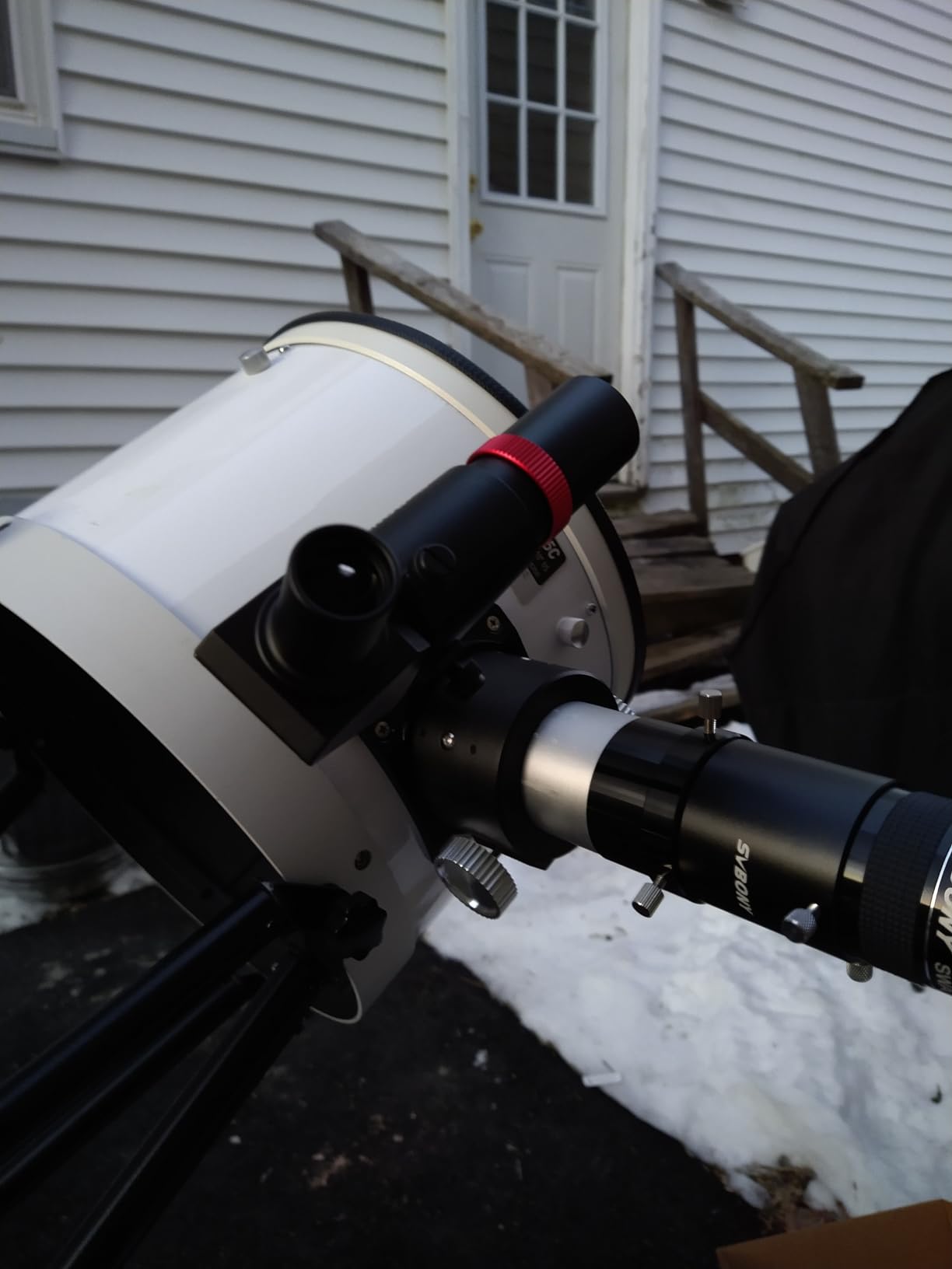 SVBONY SV182 Finder Scope, Right-Angle Correct-Image Optical Finder, 6x30mm | Telescope Finder Scopes, 90 Degree Right Angle Diagonal, Neck Relaxed, with Crosshair and Bracket, Robust for Astronomy Telescope customer photo 2
