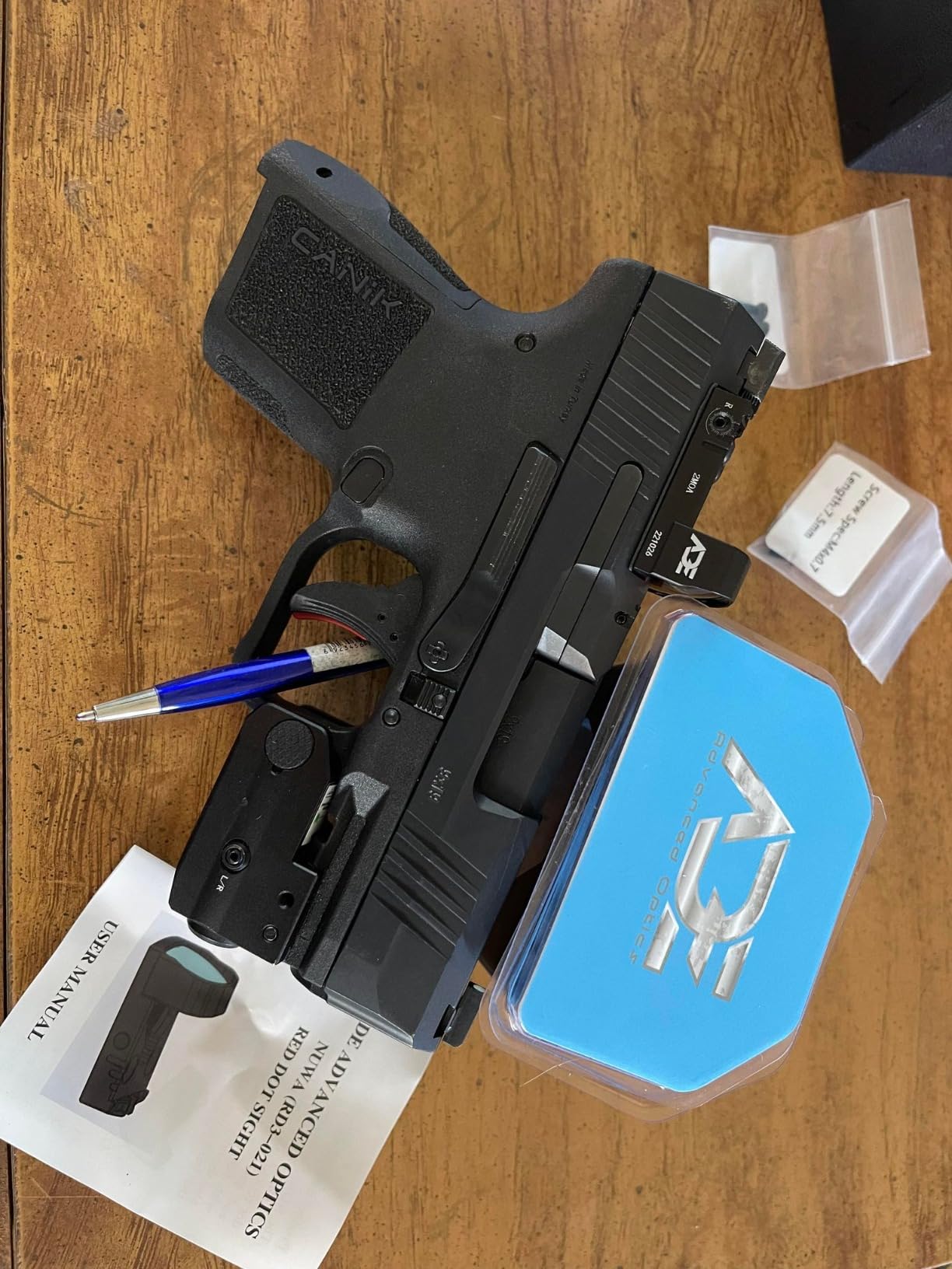 Ade Advanced Optics NUWA Red Dot Sight – Compact Reflex Optic with 2 MOA Dot, RMS/RMSC Footprint – Fits Canik TP9 Elite SC, Sig Sauer P365XL, Ruger Max-9, Springfield Hellcat OSP/PRO customer photo 1