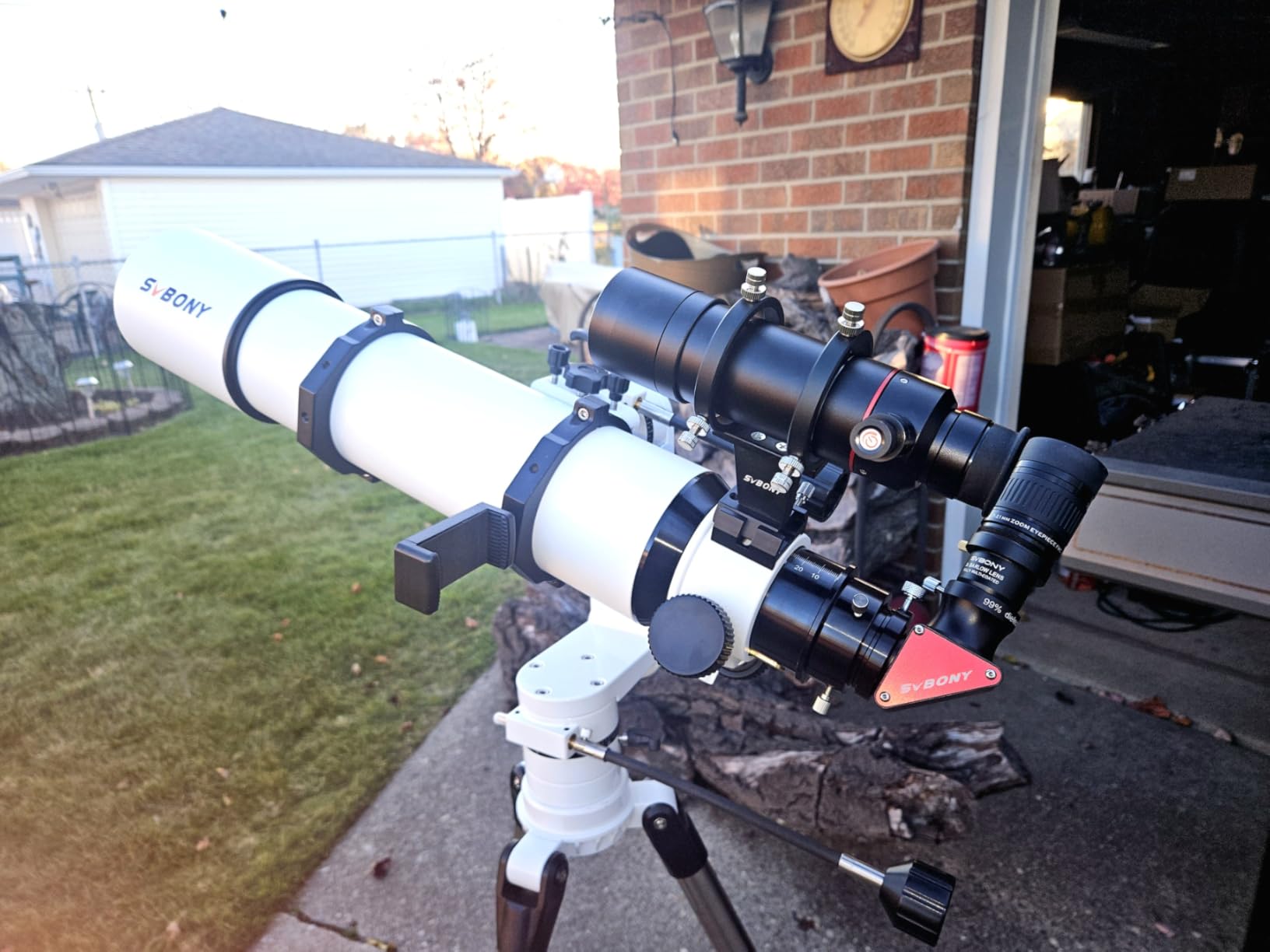 SVBONY SV208 Finder Scope 8x50 Finderscope with Crosshair and Bracket | Fully Multi-Coated, Corrected Image, Telescope Finder Scopes with Illumination, Metal Material customer photo 1