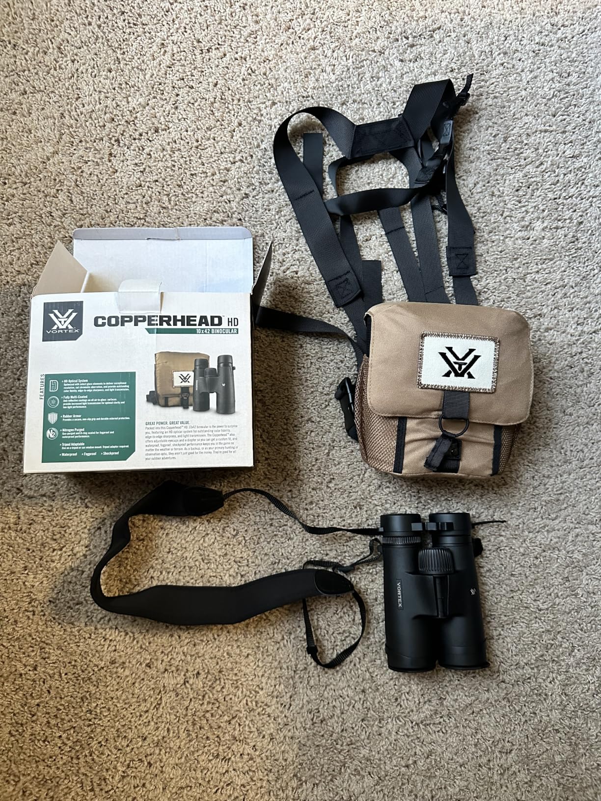 Vortex Copperhead HD 10x42 Binoculars | HD Optics, Fully Multi-Coated Lenses, Rubber Armor, Waterproof, Fogproof, Shockproof - Unlimited, Unconditional Warranty customer photo 1