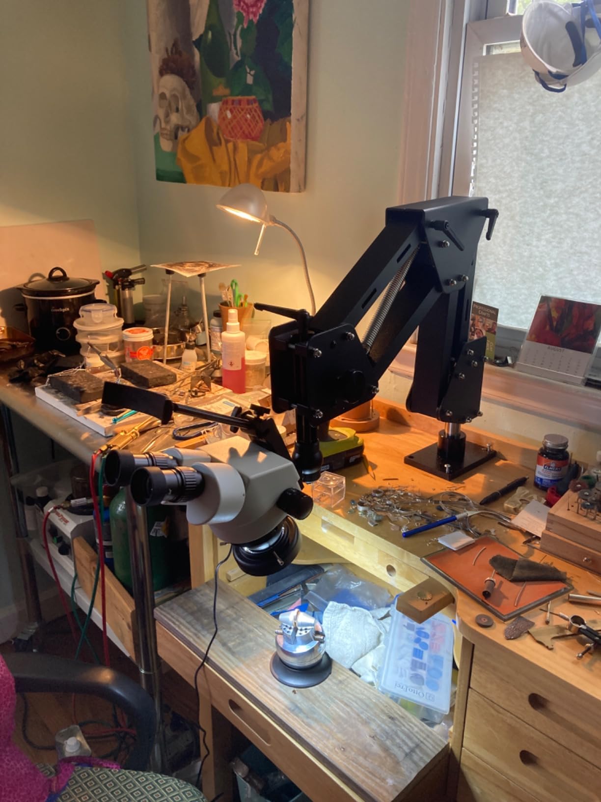 DZQ Jewelers Microscope with Ball Vise 7X-45X Micro Inlaid Mirror customer photo 1