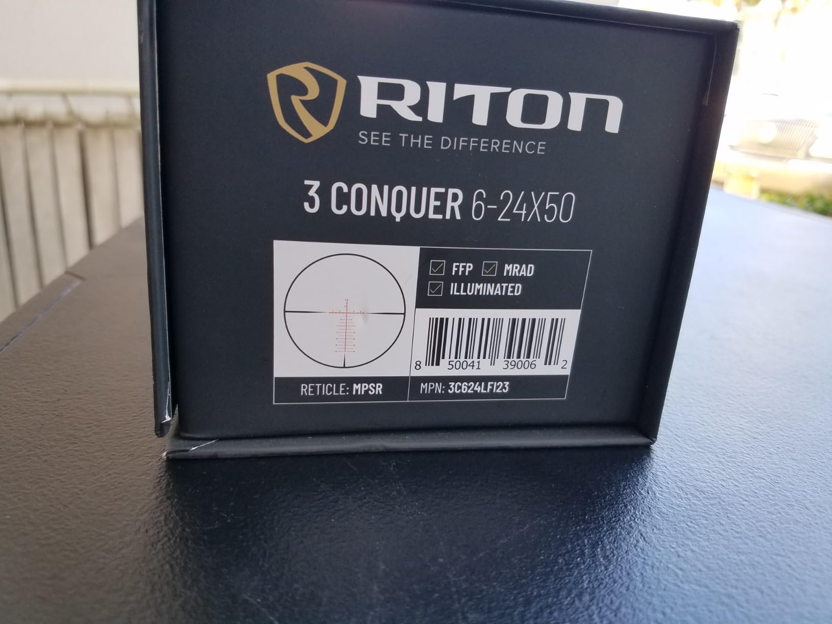 Riton Optics Series 3 Conquer 6-24x50 Riflescope - First Focal Plane HD Glass Illuminated Reticle with Integrated Removable Two Location Three Available Height Throw Levers customer photo 2