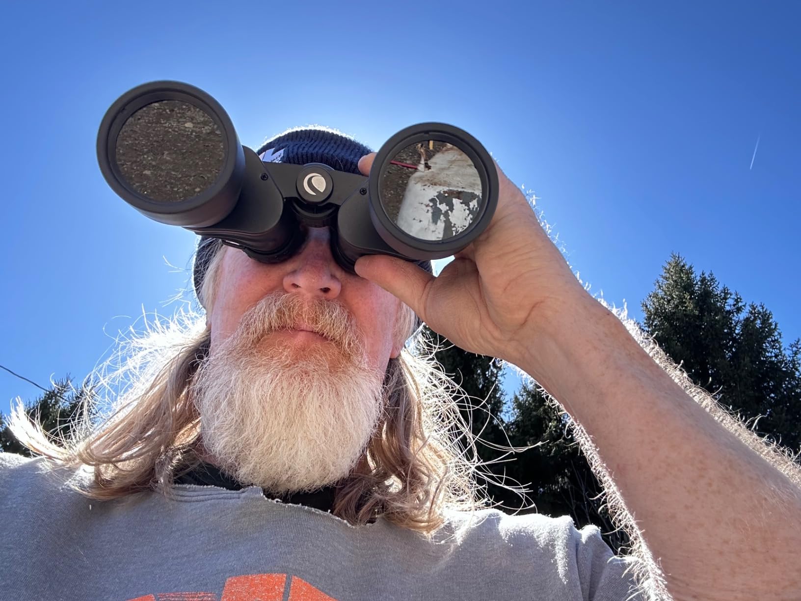 Celestron EclipSmart 12x50 Porro Solar Binocular with 5 Degree Angle of View | ISO 12312-2 Compliant, Safe Solar Binocular with Permanent Filter, View the Sun, Eclipses & Sunspots, Large 50mm Lenses customer photo 1